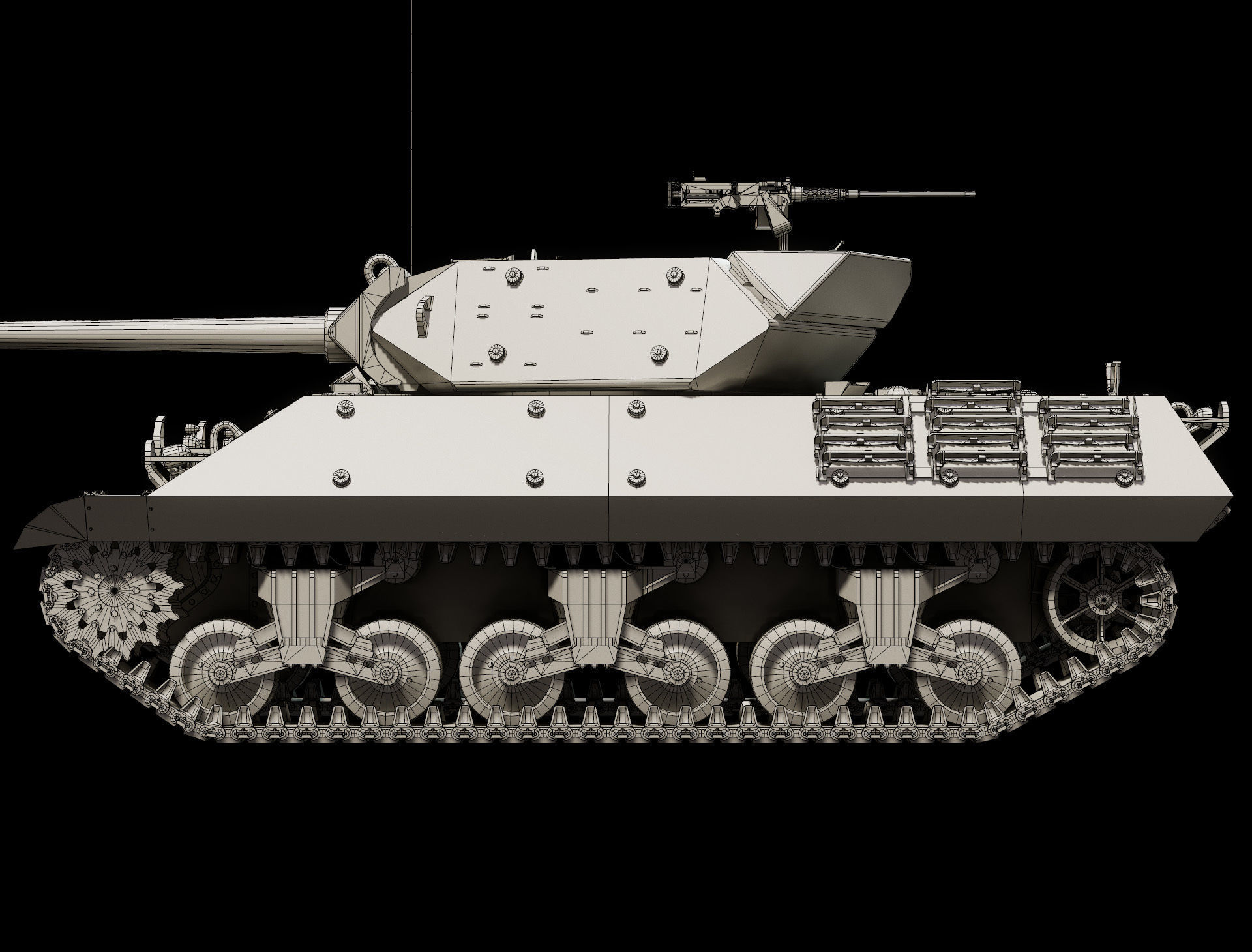 M10 GMC - Base Mesh 3D model_9