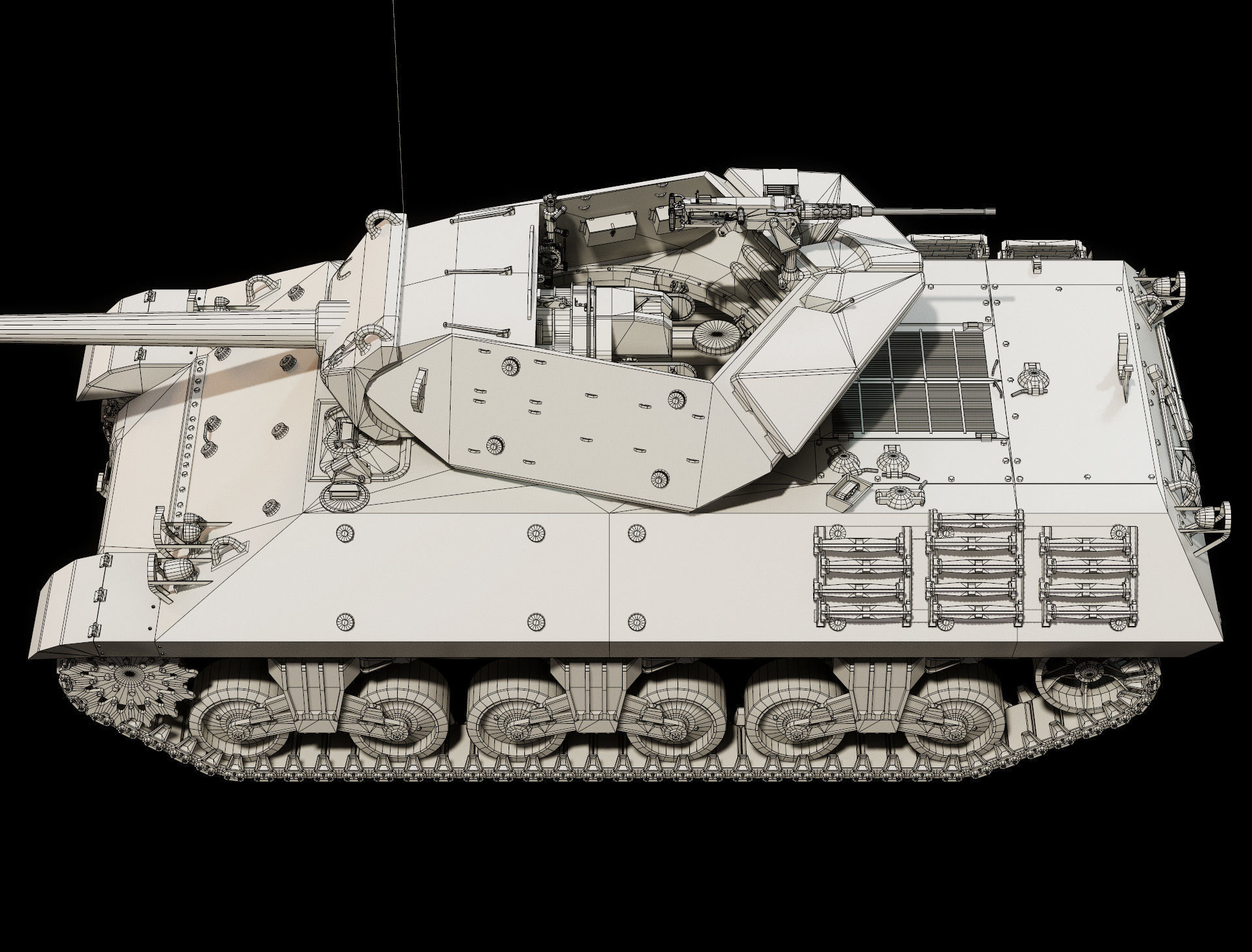 M10 GMC - Base Mesh 3D model_8