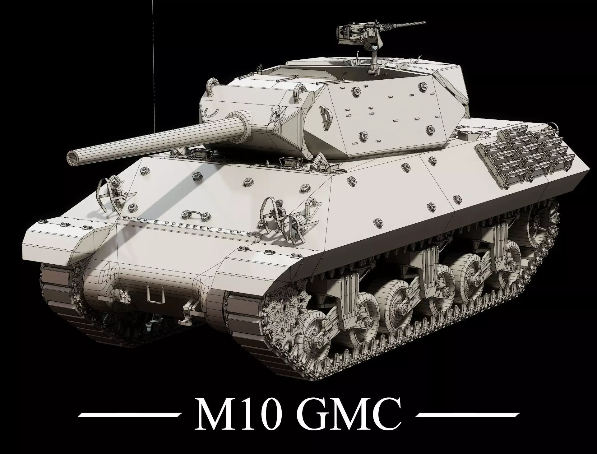 M10 GMC - Base Mesh 3D model_0