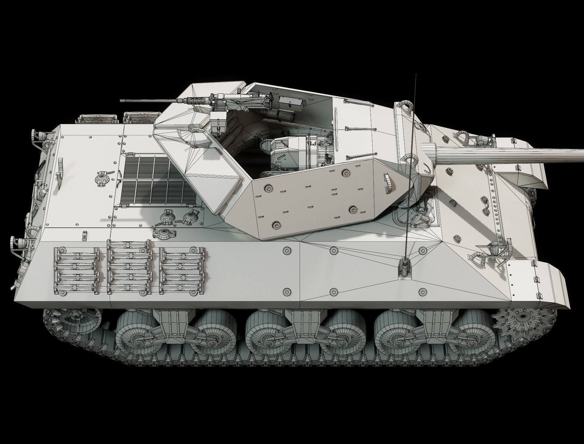 M10 GMC - Base Mesh 3D model_7