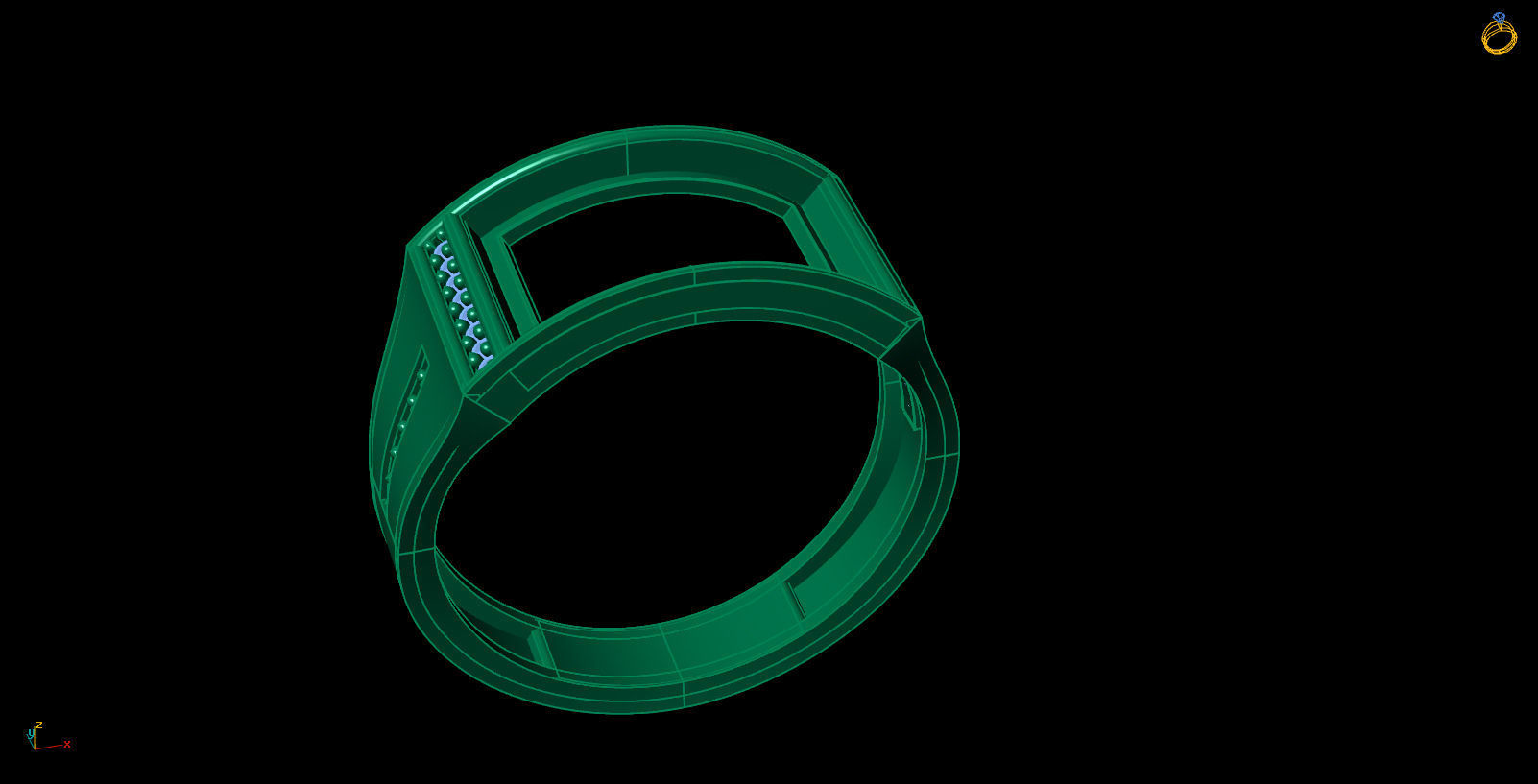 Man ring-16 3D print model_4