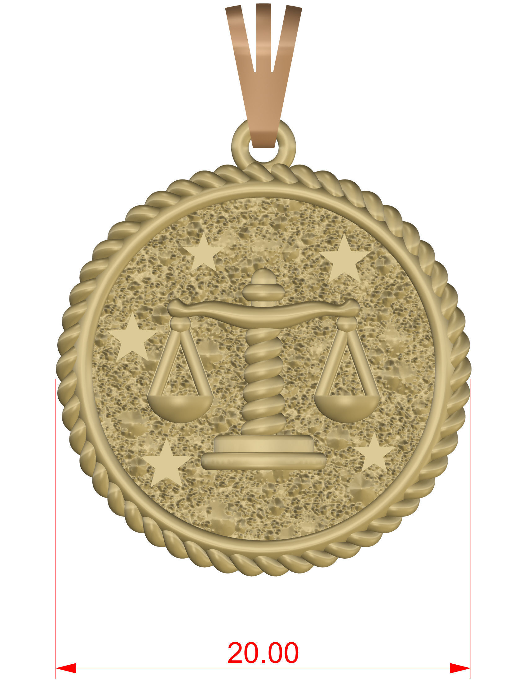 Horoscope Libra 3D print model_17