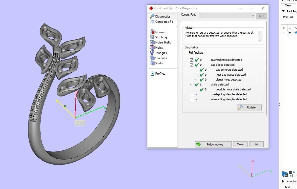 Leaf Ring 3D print model_7