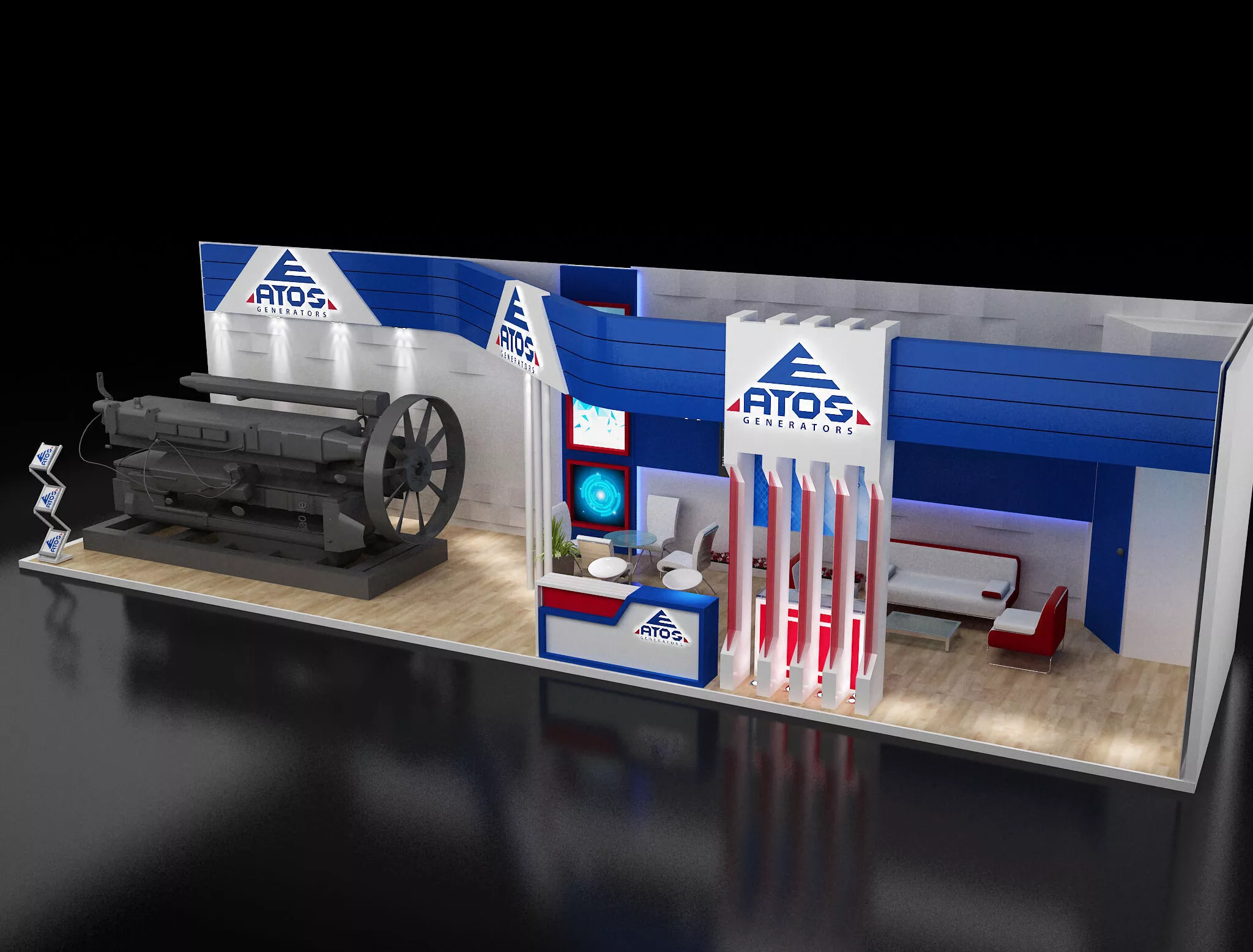 l Booth Exhibition Stand a247 3D model