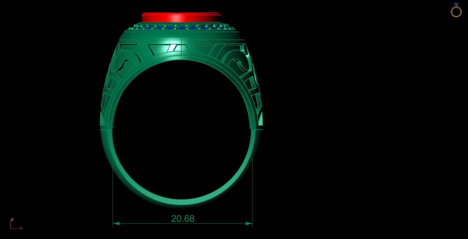 Man ring-18 3D print model_5