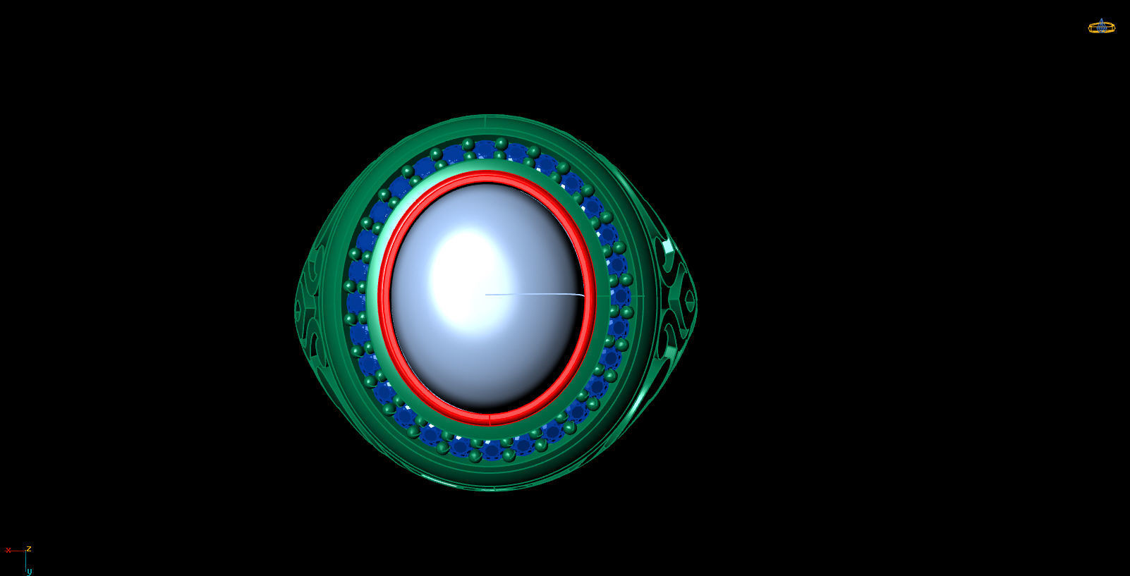 Man ring-18 3D print model_7