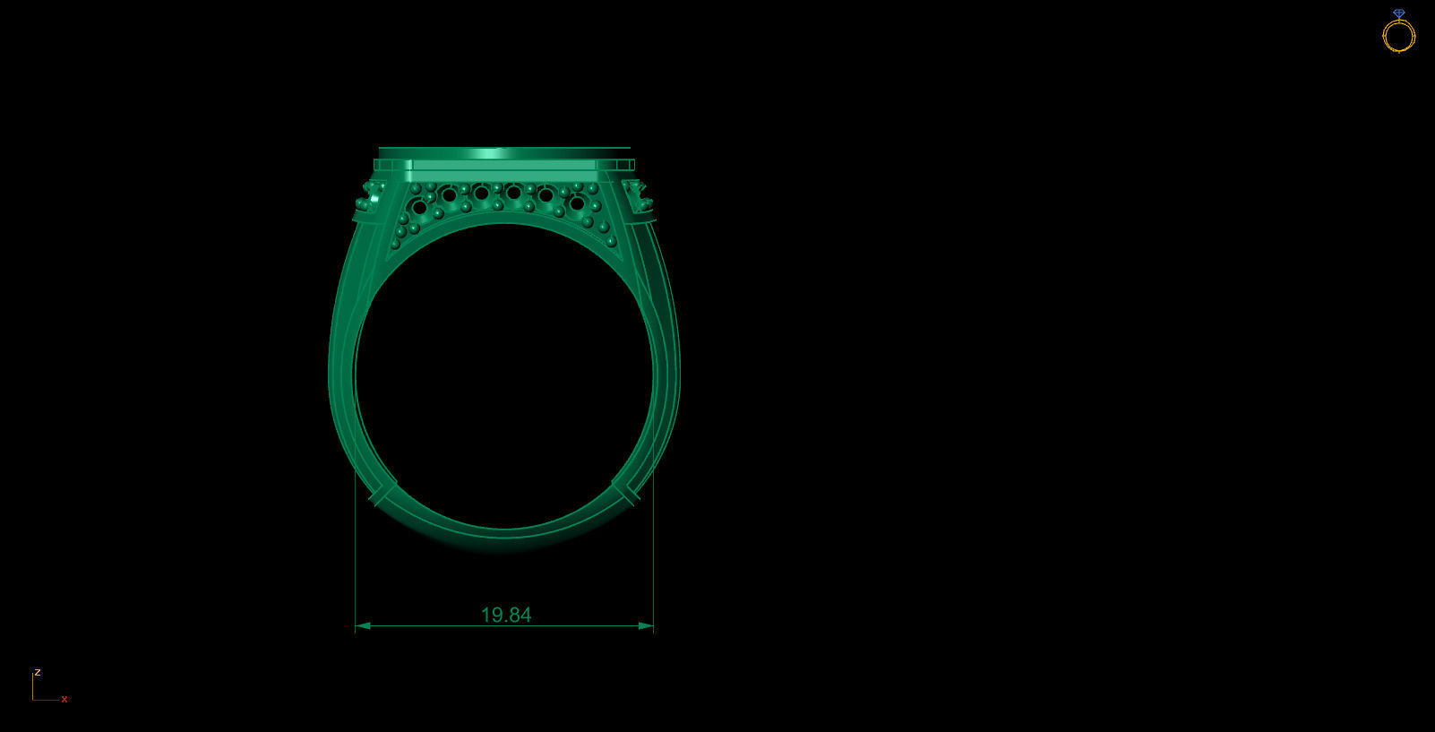 Man ring-19 3D print model_4
