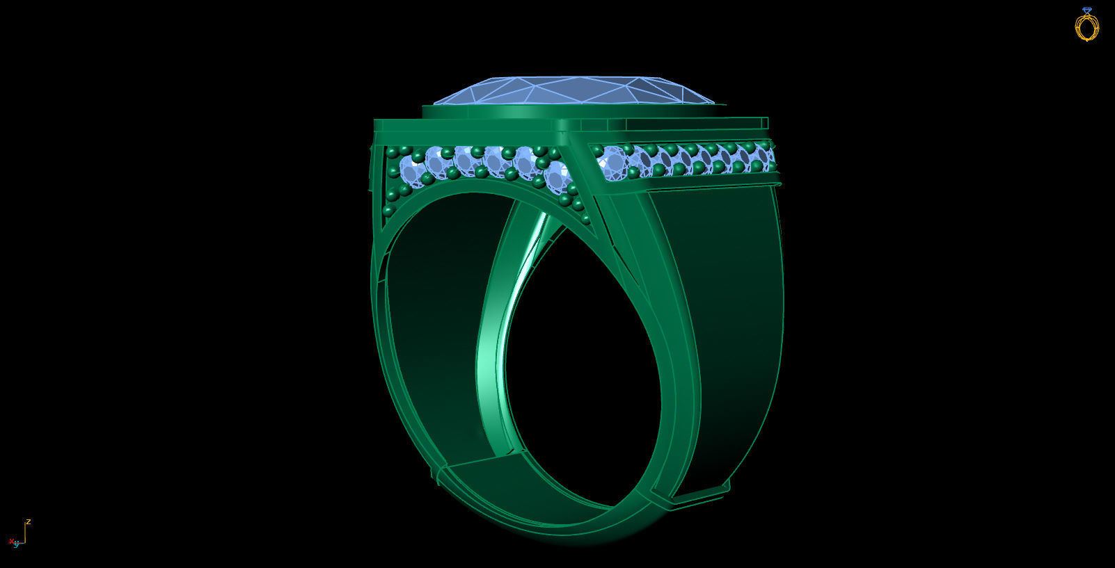Man ring-19 3D print model_2