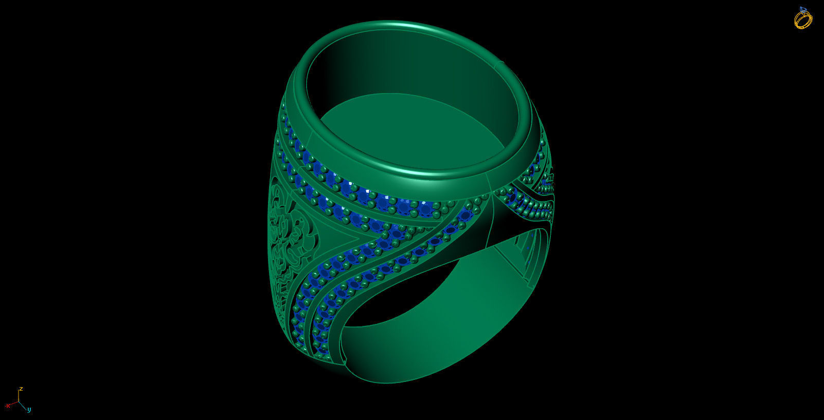 Man ring-20 3D print model_7