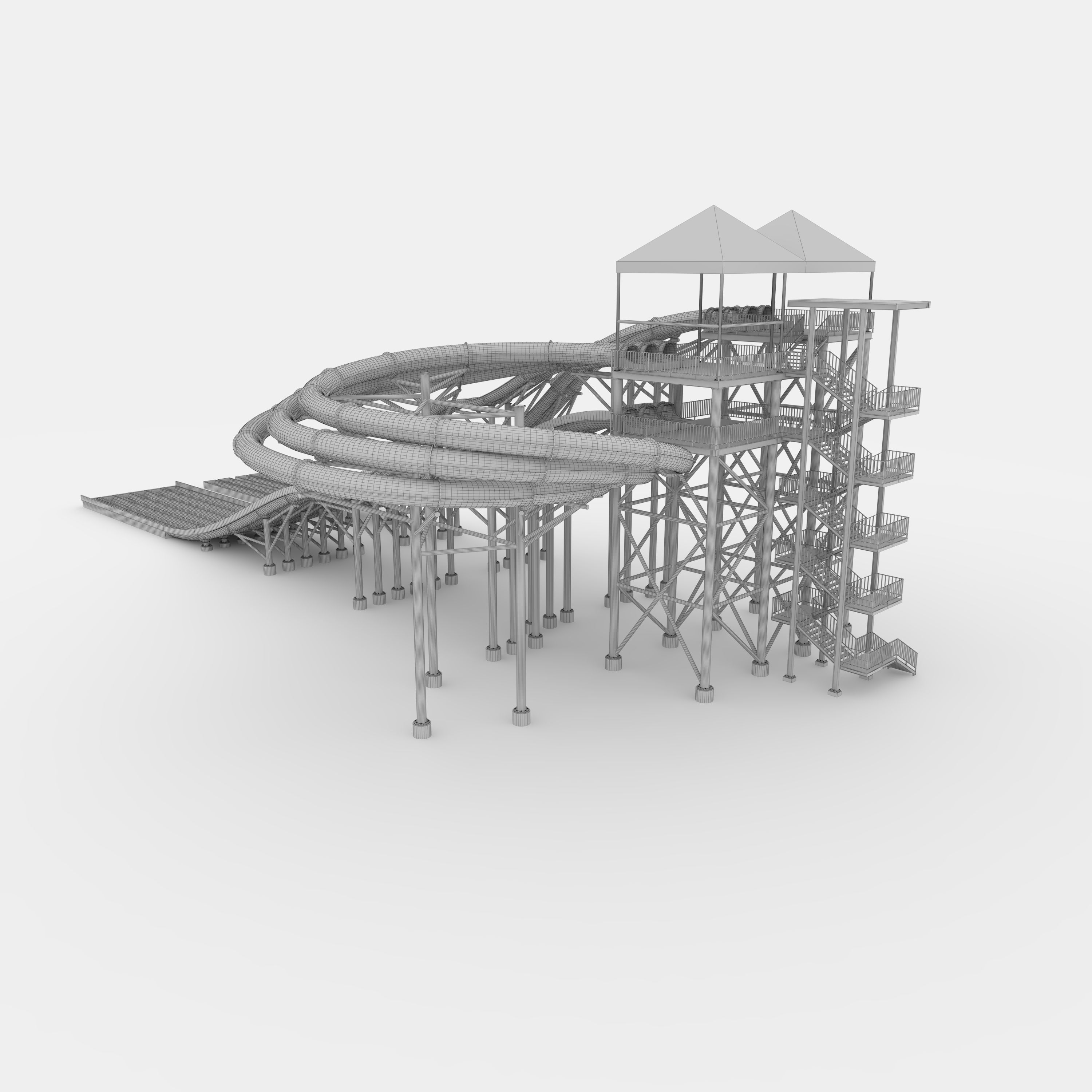 Waterpark Slide 14 3D model_19