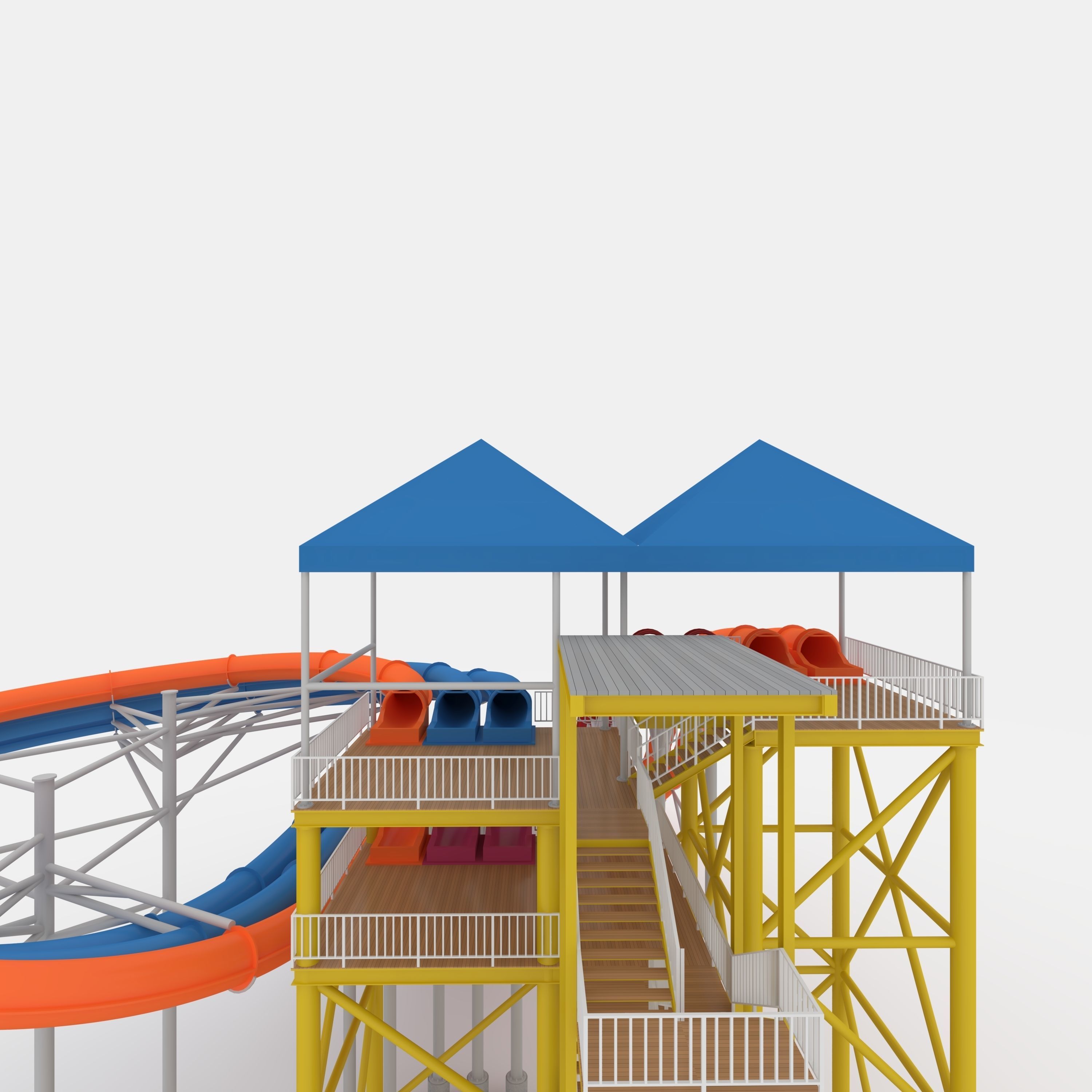 Waterpark Slide 14 3D model_30
