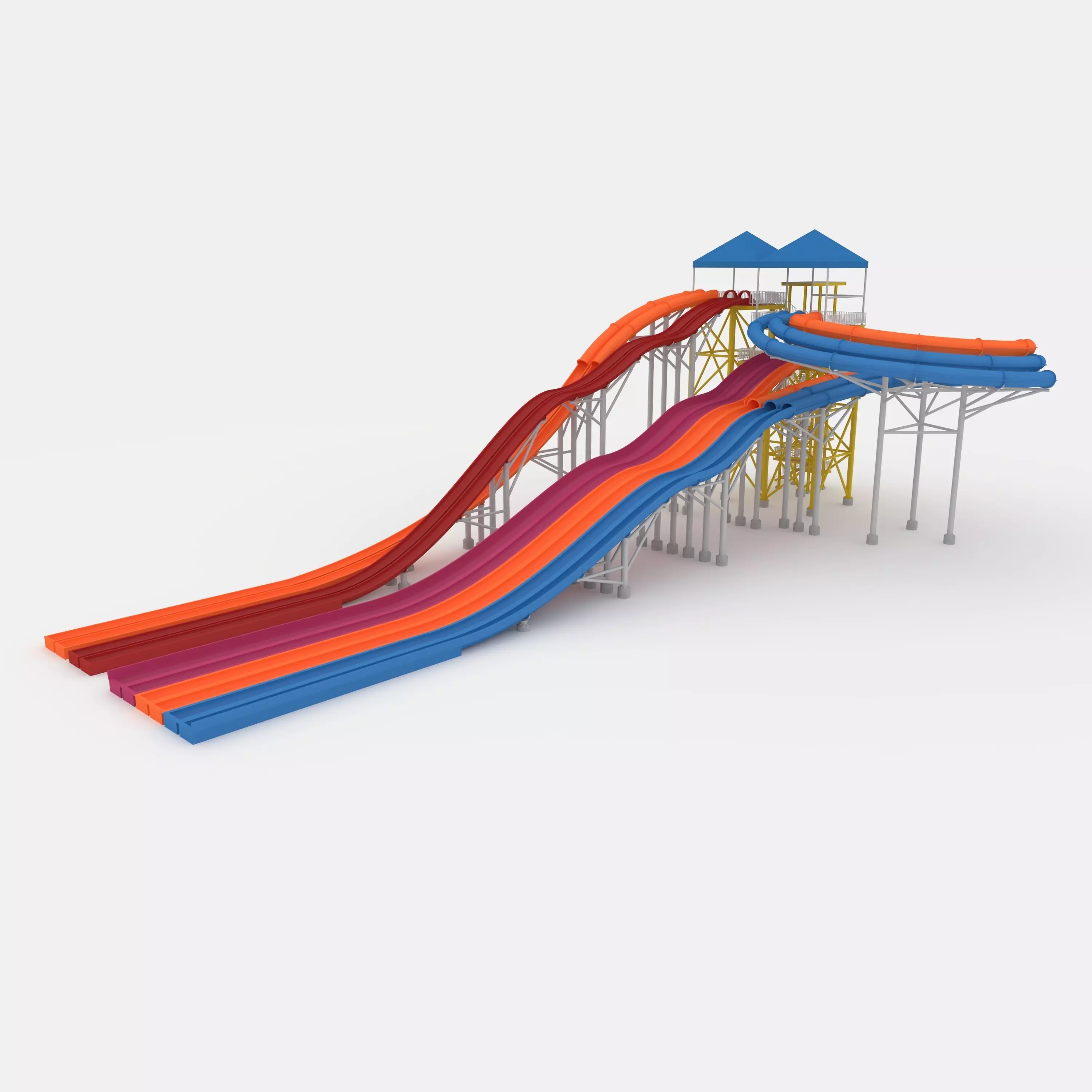 Waterpark Slide 14 3D model_0