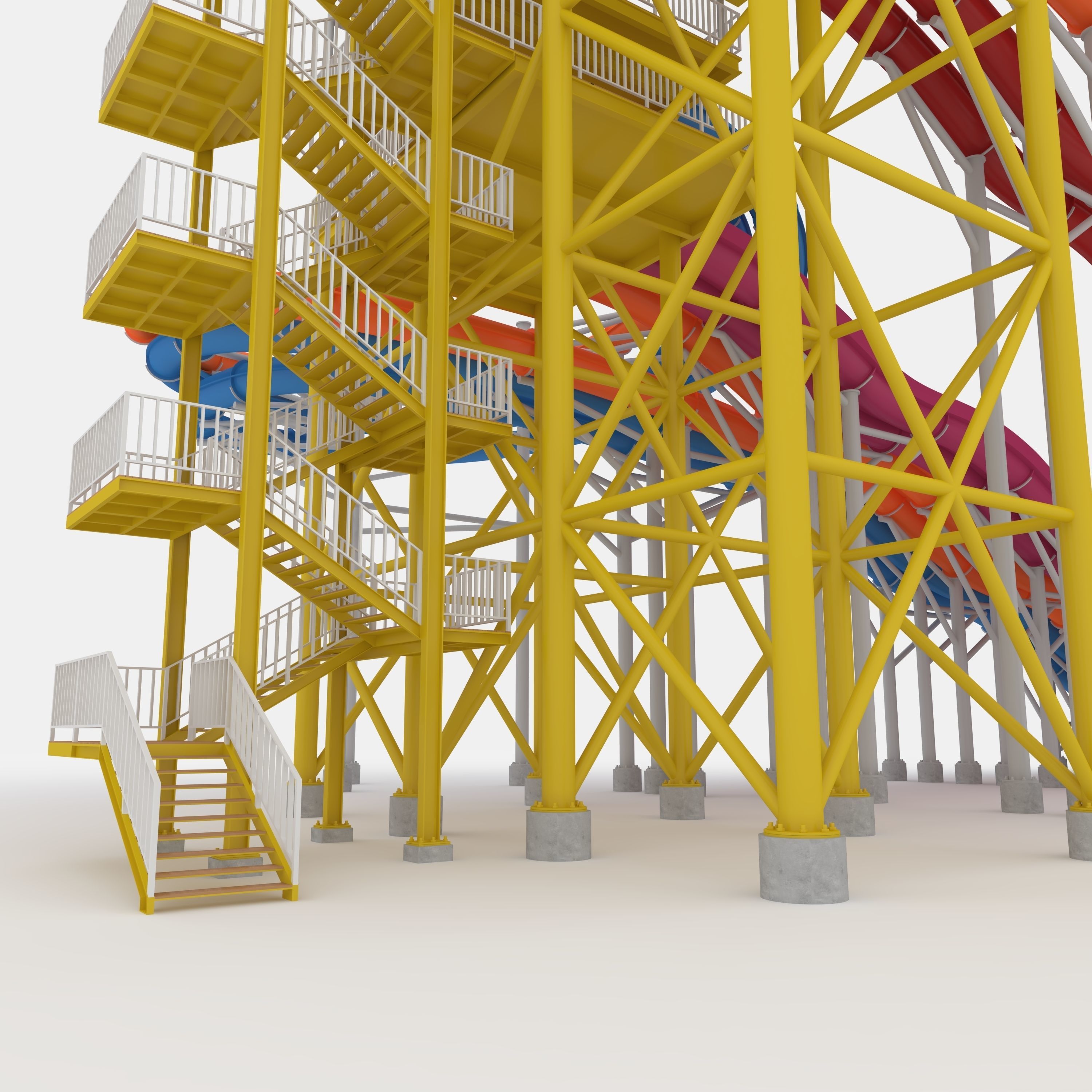 Waterpark Slide 14 3D model_26