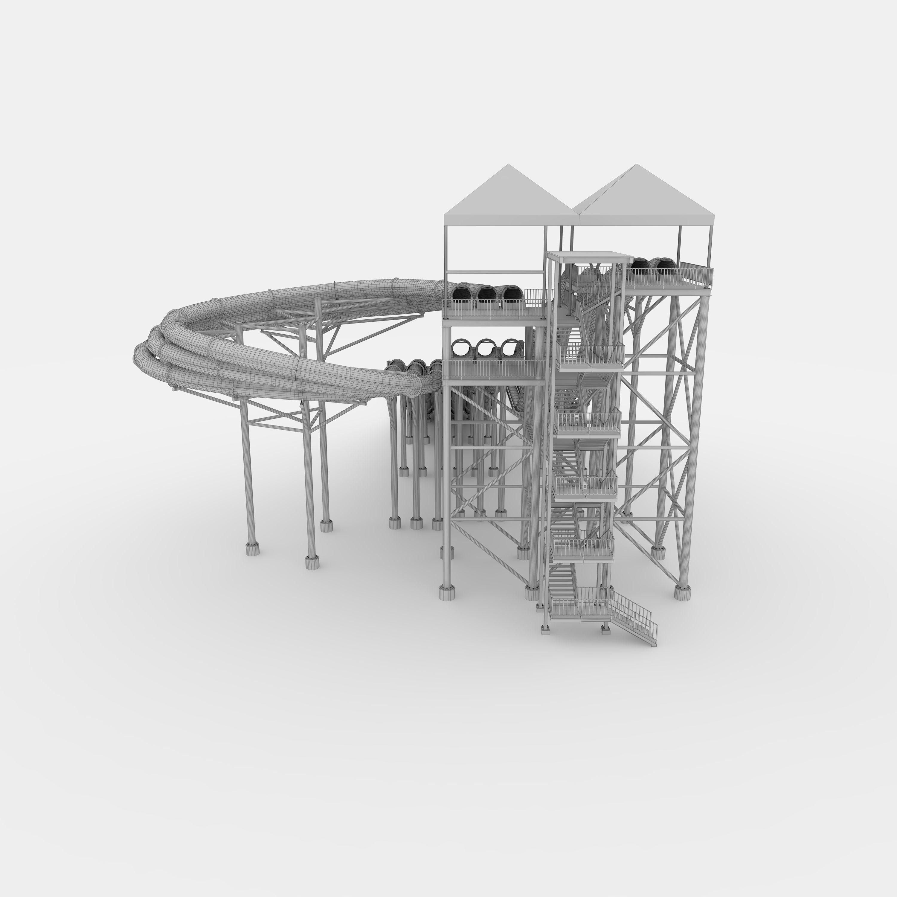 Waterpark Slide 14 3D model_21
