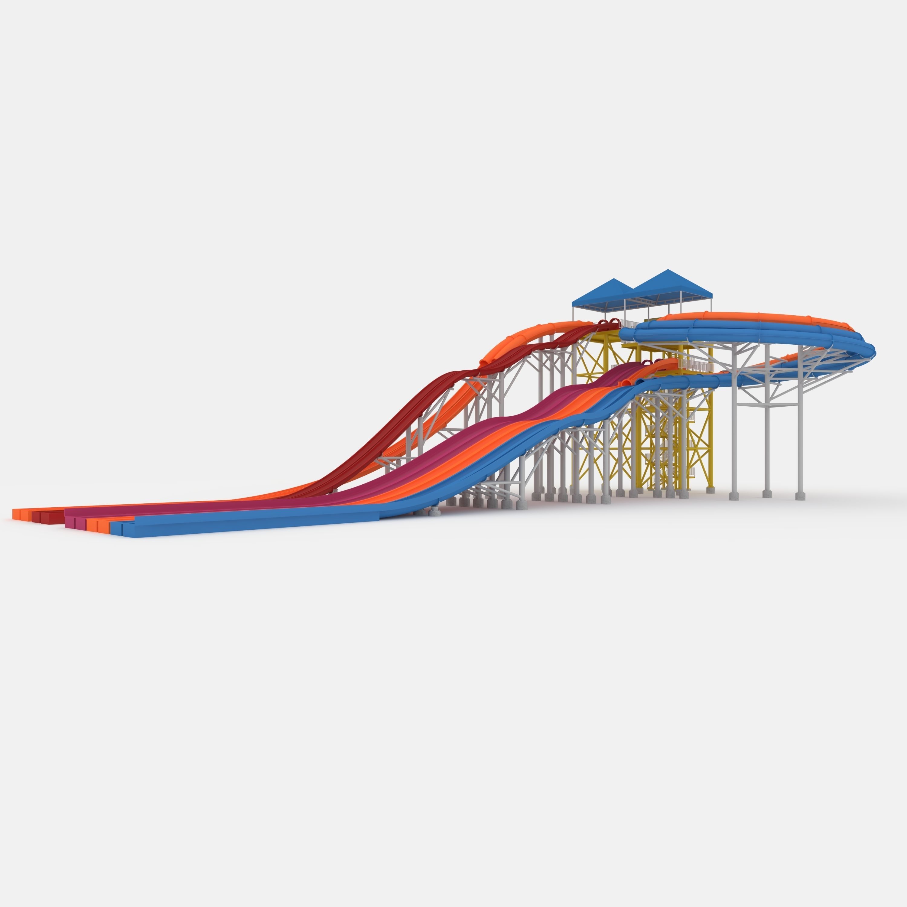 Waterpark Slide 14 3D model_6
