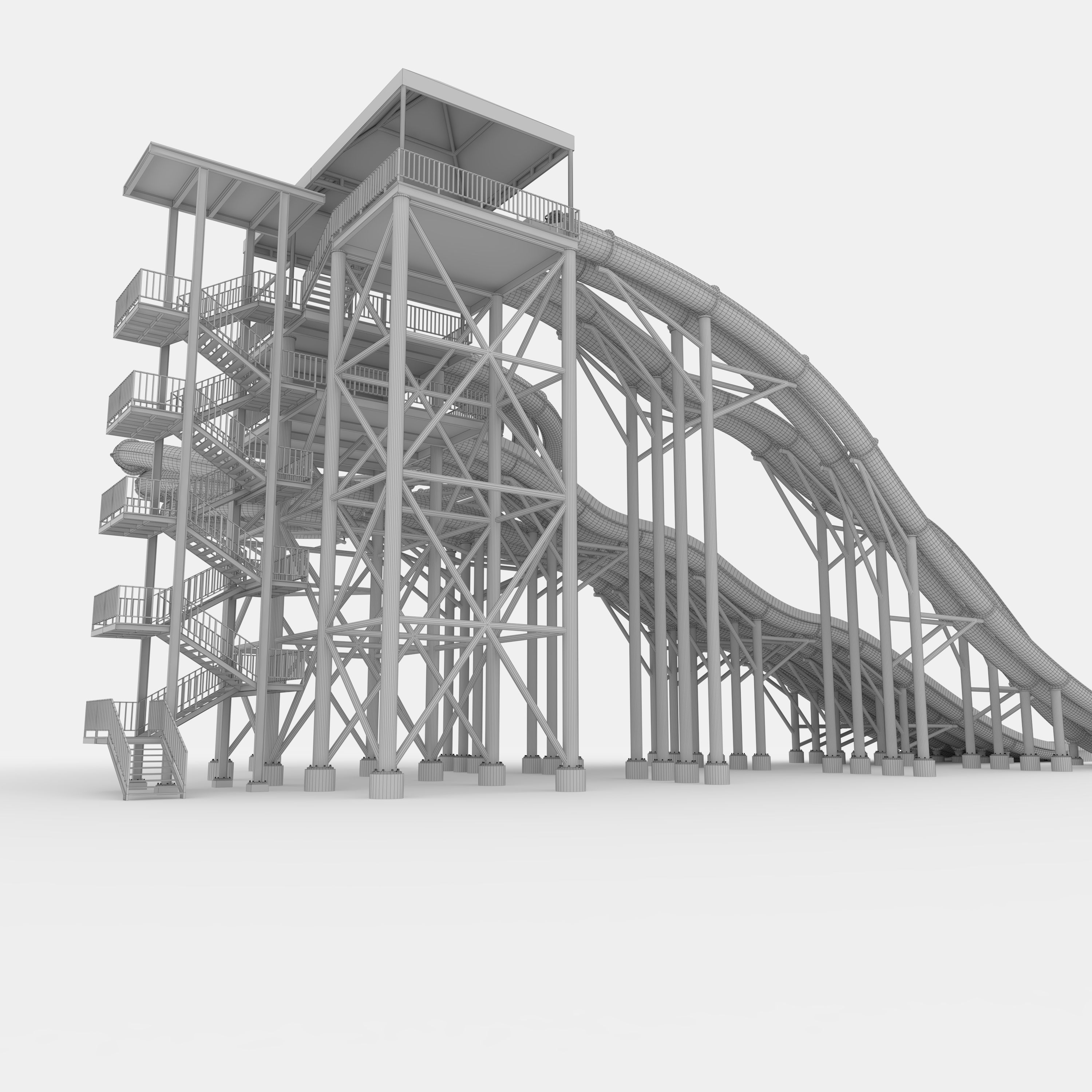 Waterpark Slide 14 3D model_25