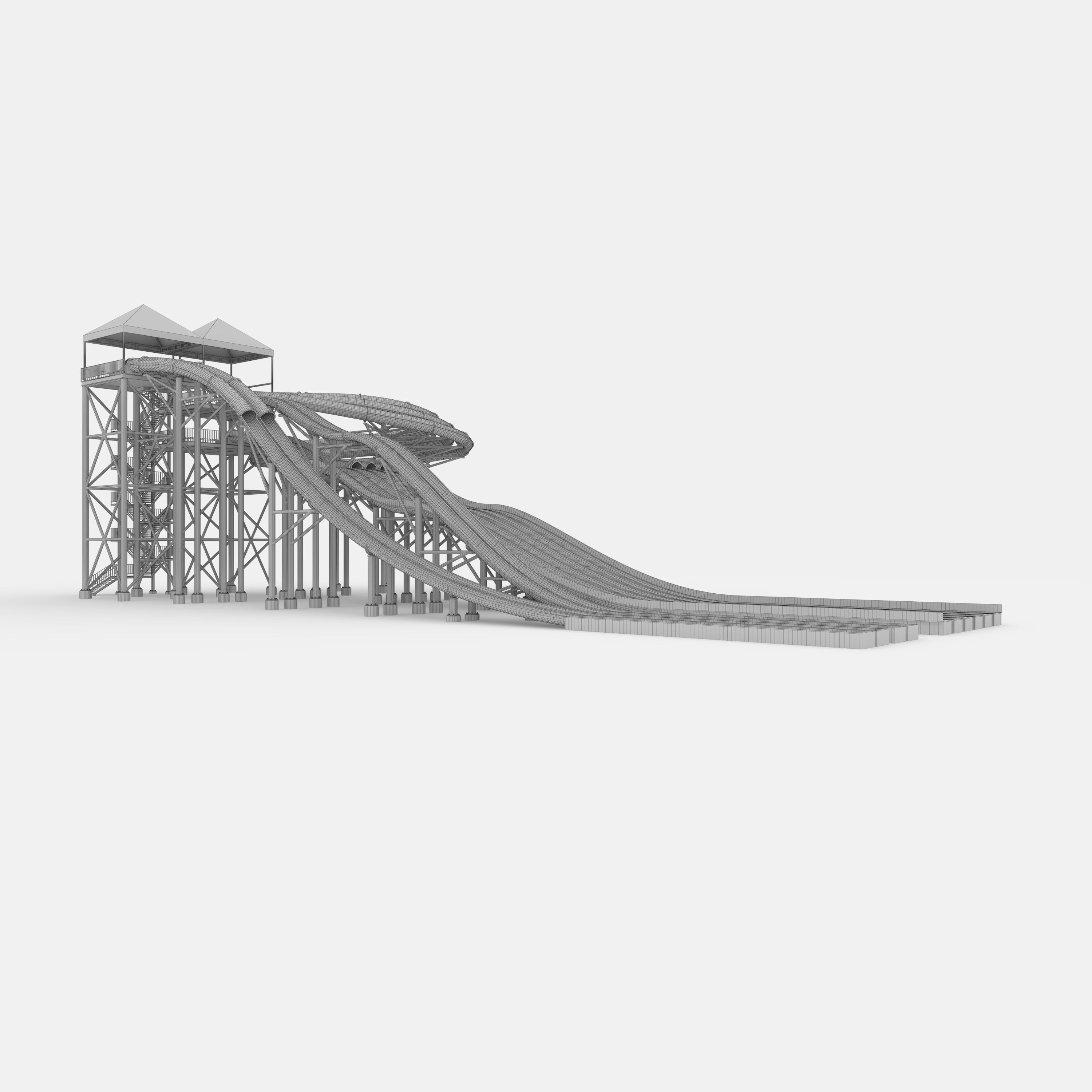 Waterpark Slide 14 3D model_3