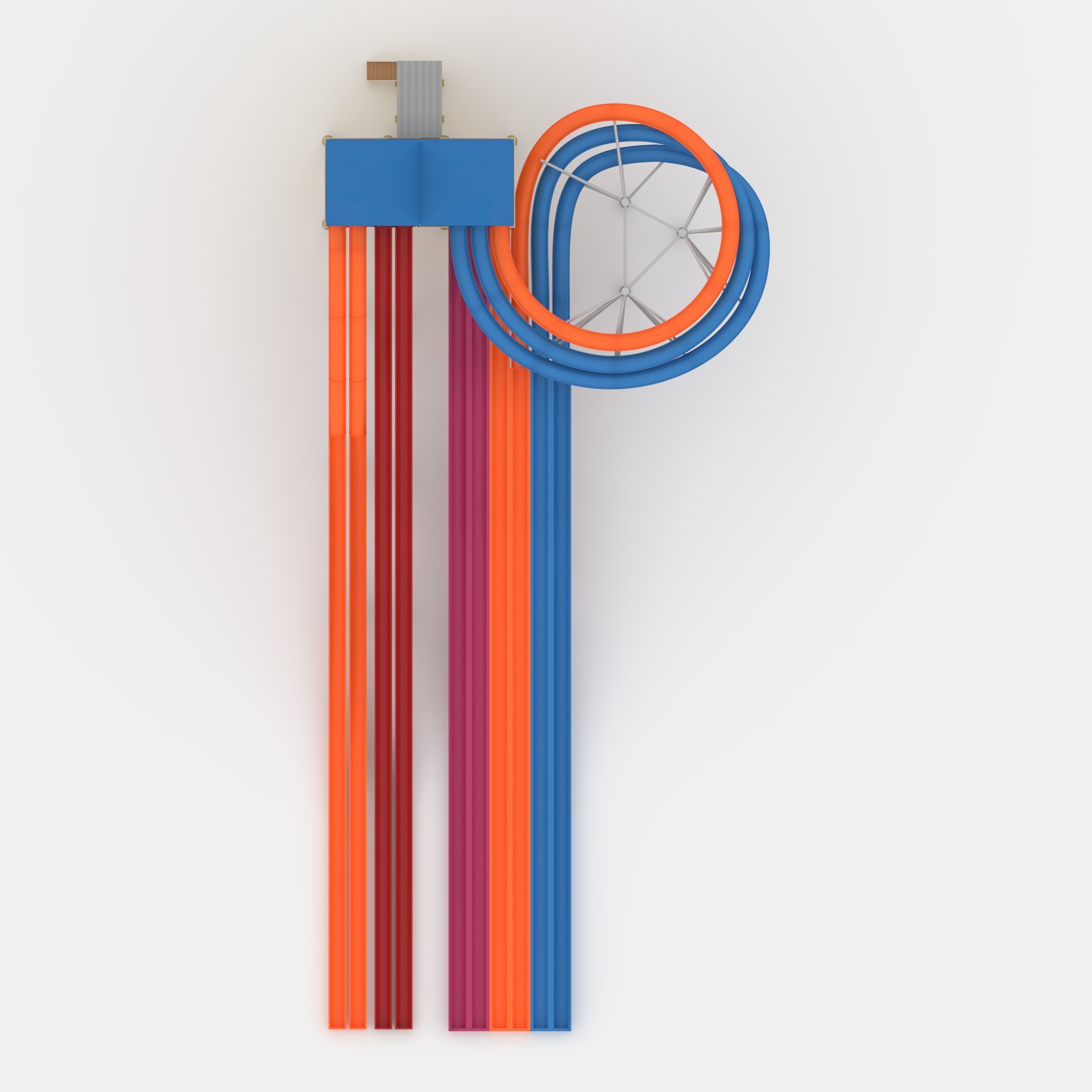 Waterpark Slide 14 3D model_36