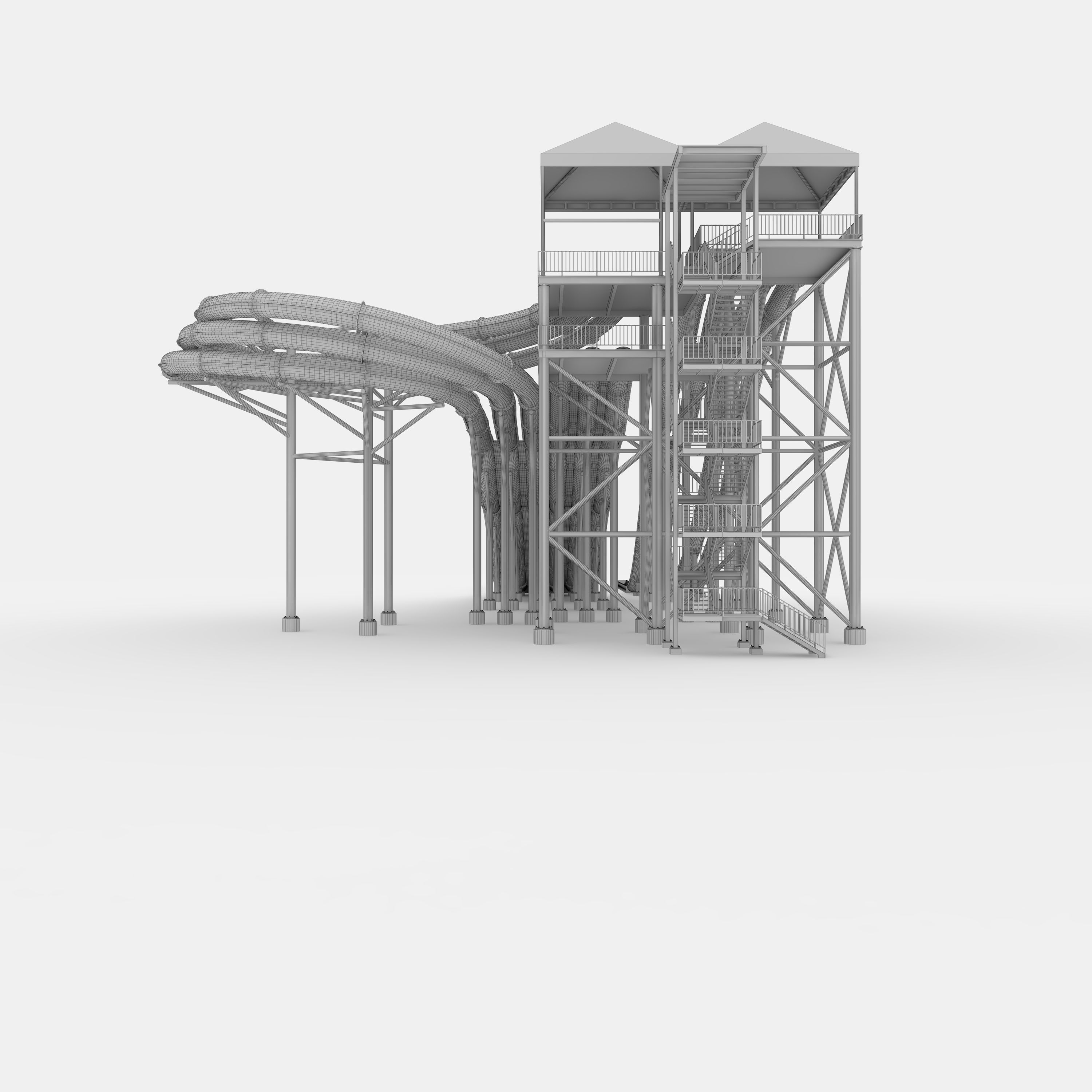 Waterpark Slide 14 3D model_11