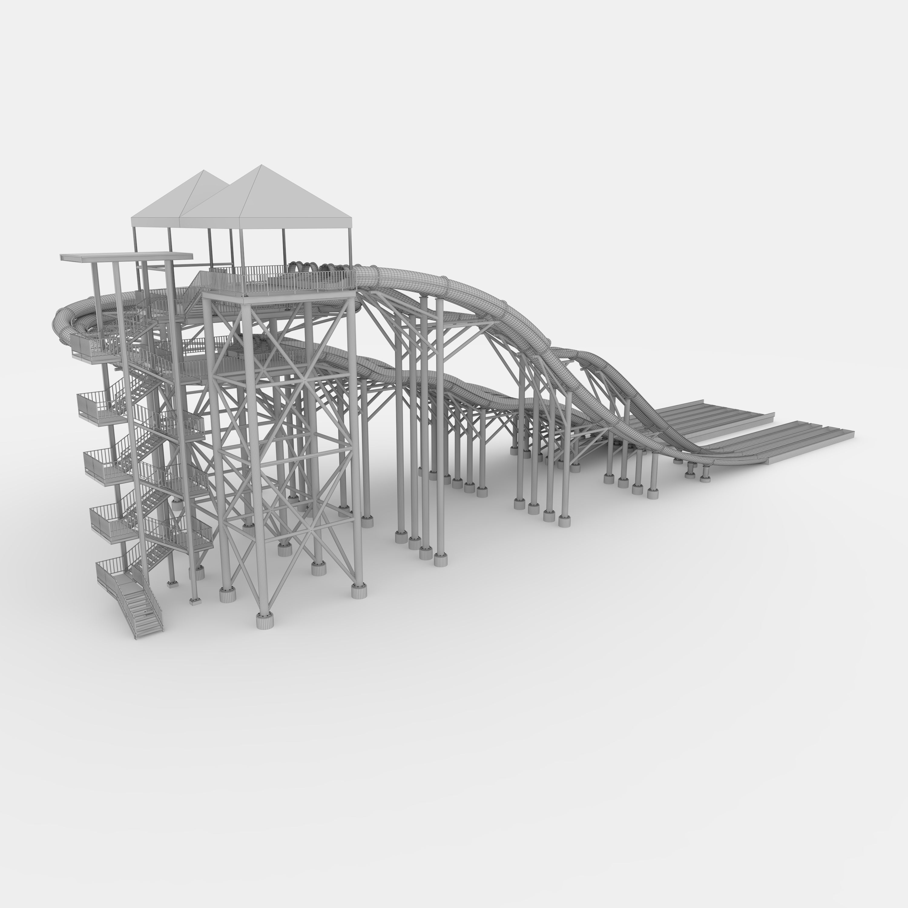 Waterpark Slide 14 3D model_23