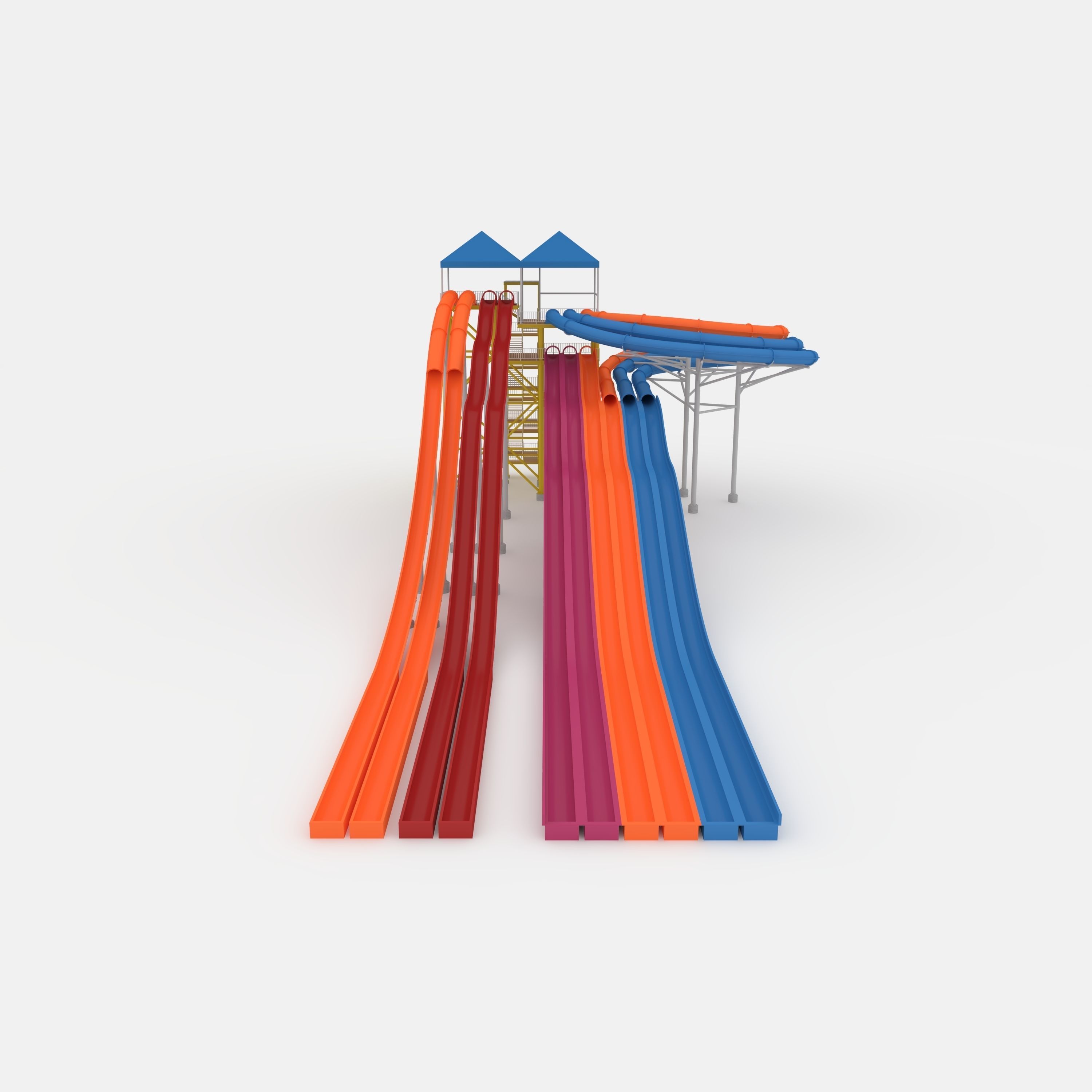Waterpark Slide 14 3D model_16