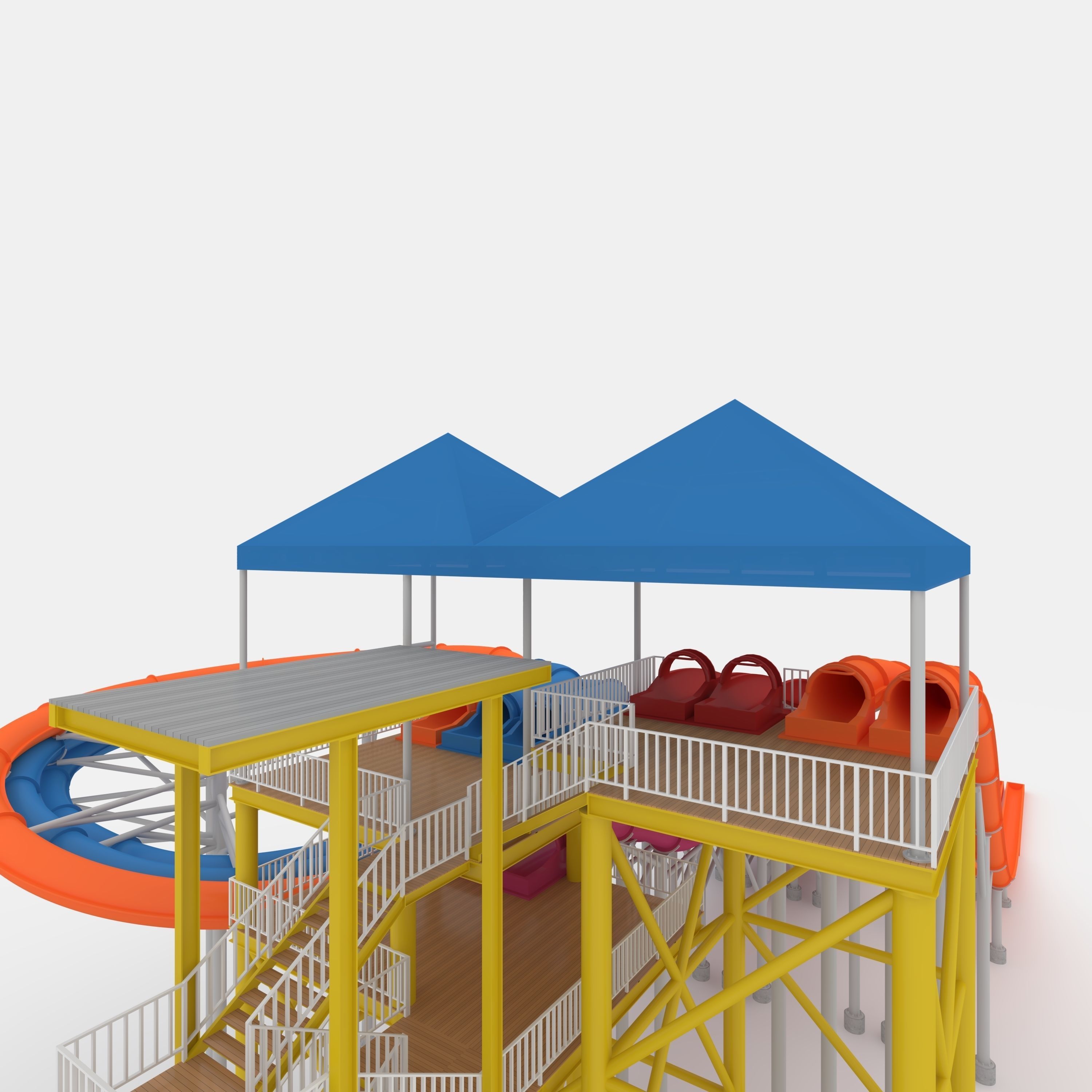 Waterpark Slide 14 3D model_28