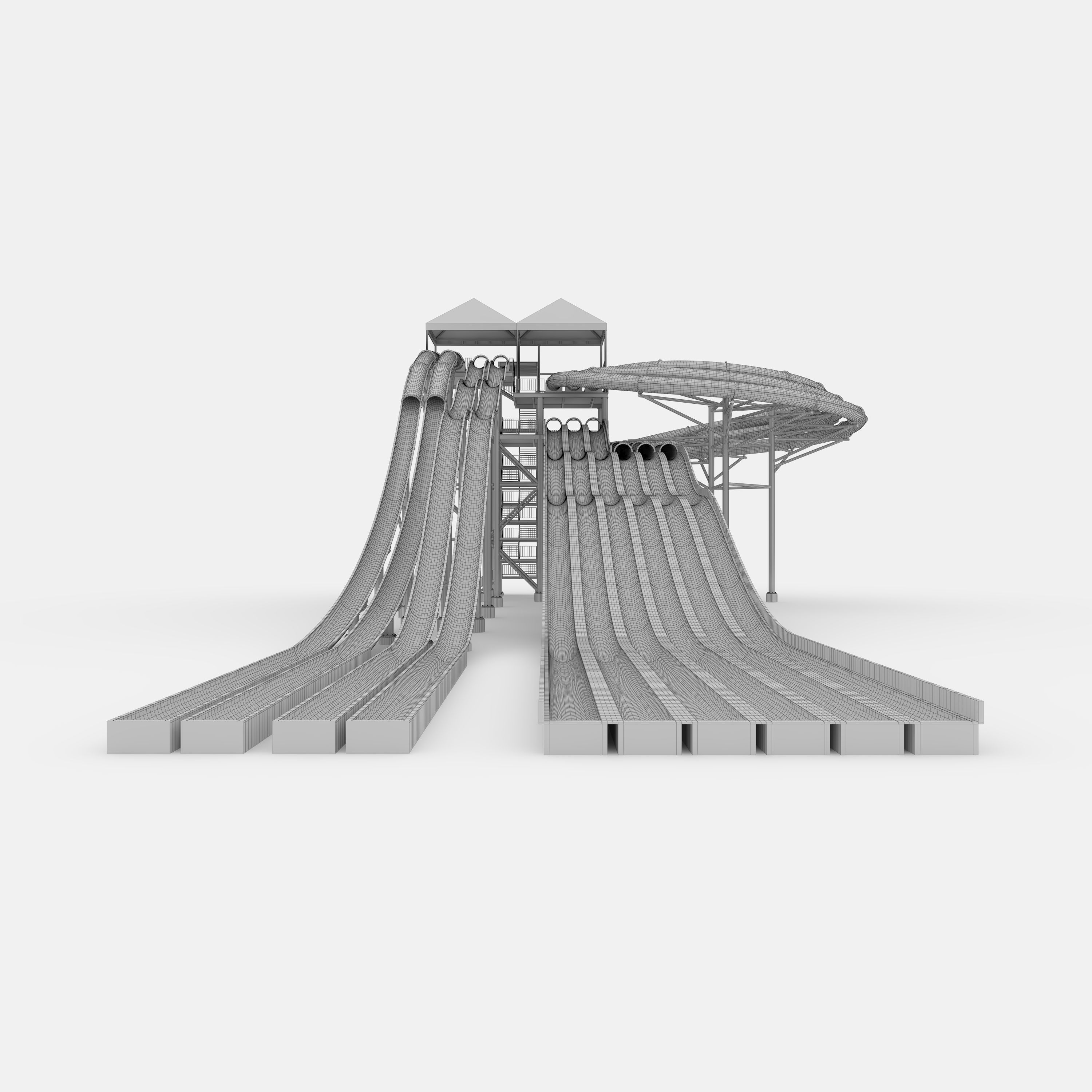 Waterpark Slide 14 3D model_5