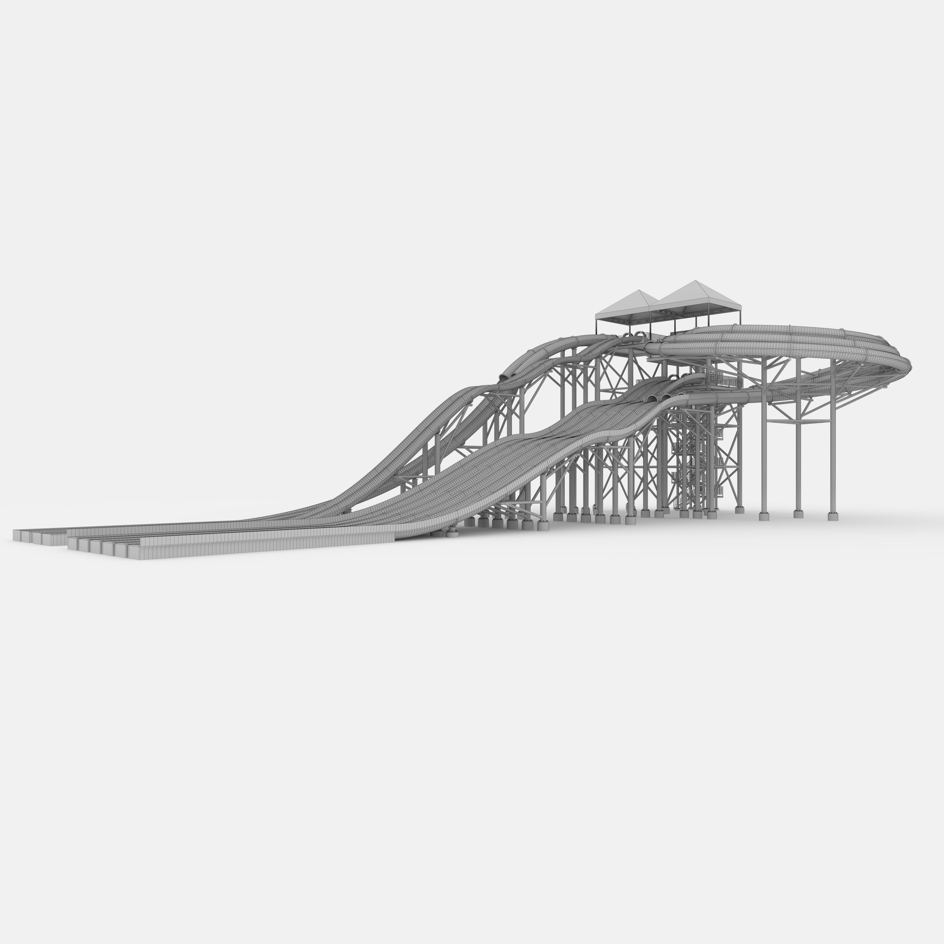 Waterpark Slide 14 3D model_7