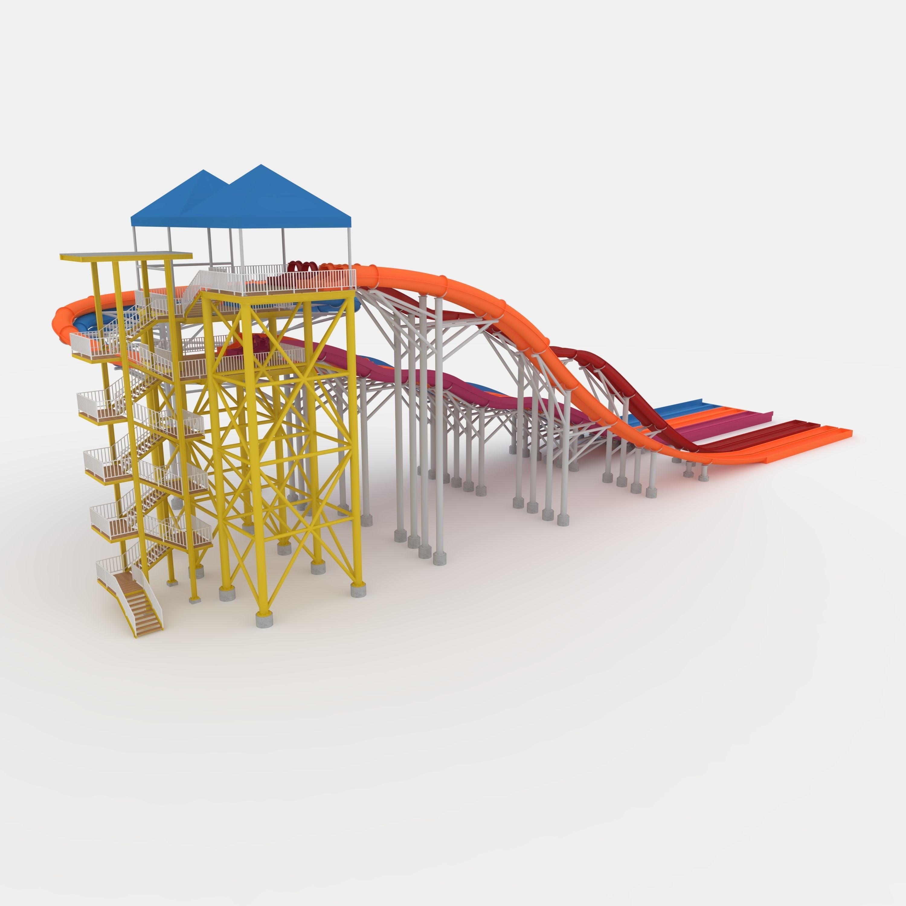 Waterpark Slide 14 3D model_22