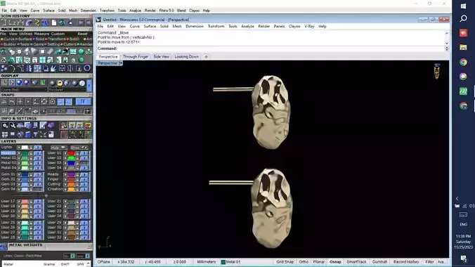 WRINKLED EARRING 3D PRINTABLE MODEL 3D print model