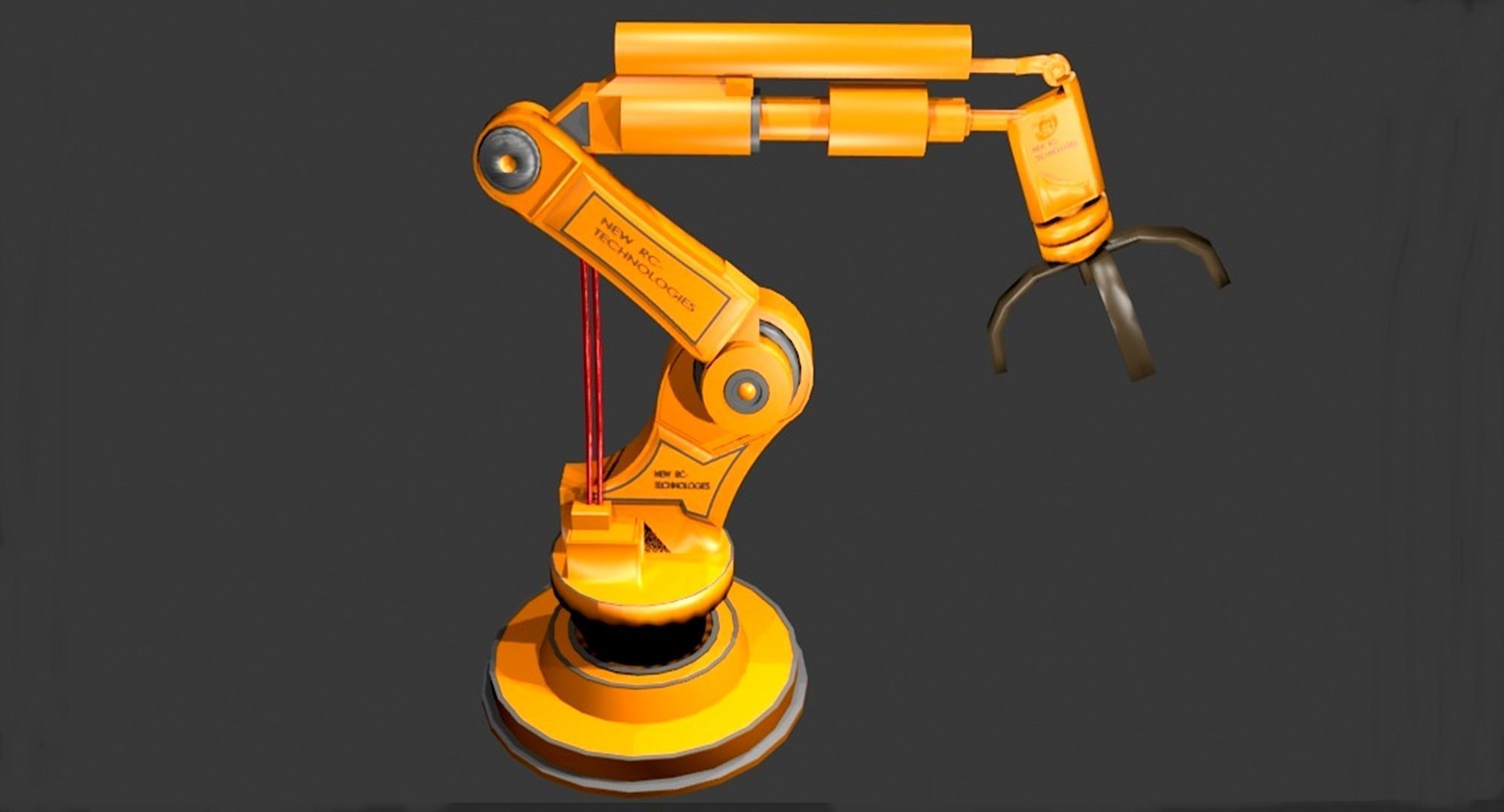 industrial robotic arm 3D model_1