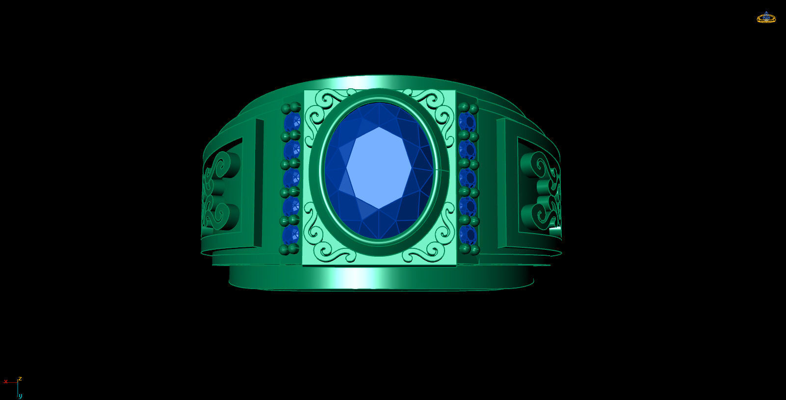 Man ring-23 3D print model_2