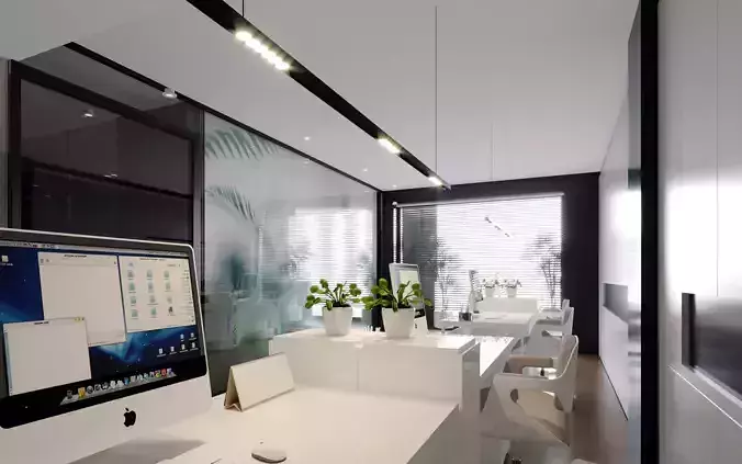 Office 3d corona 3d max 2020
