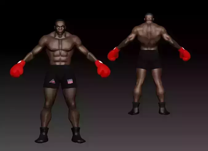 Mike Tyson 3D model
