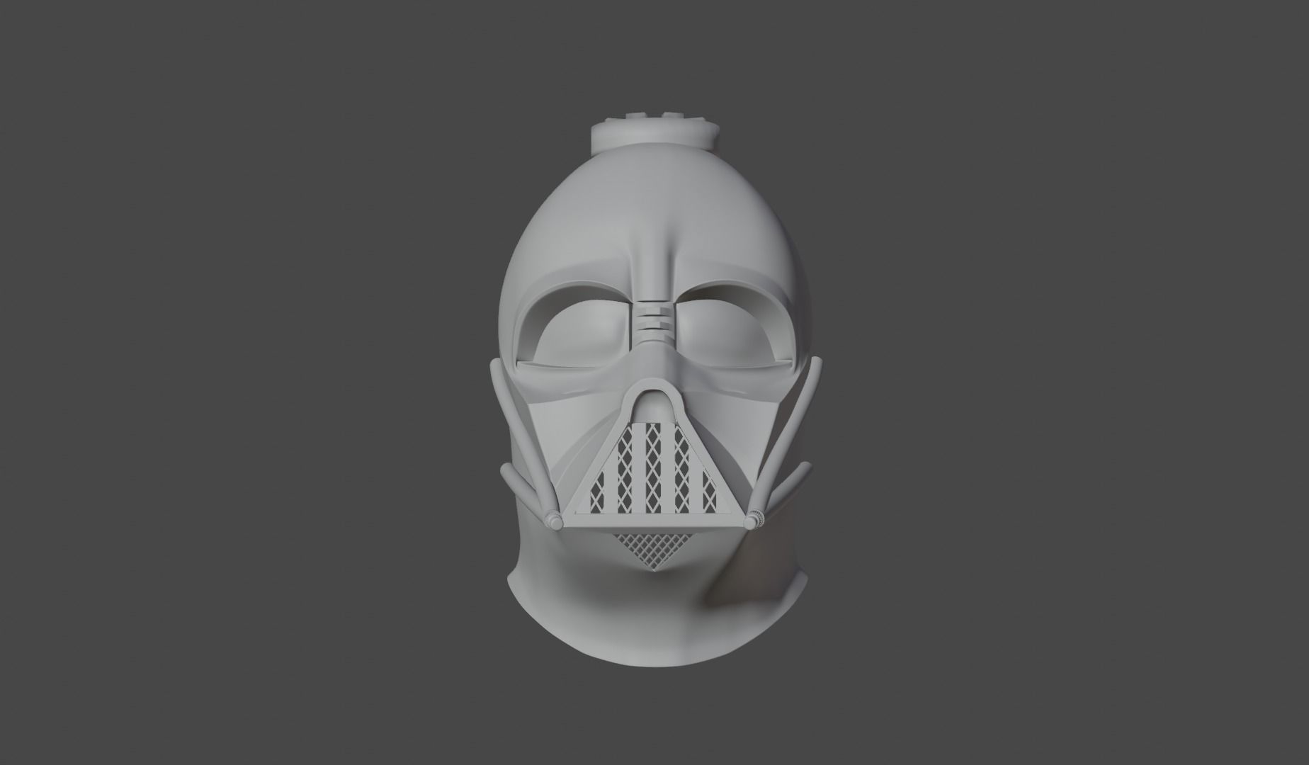 casque inspire DARTH VADER 3D print model_3