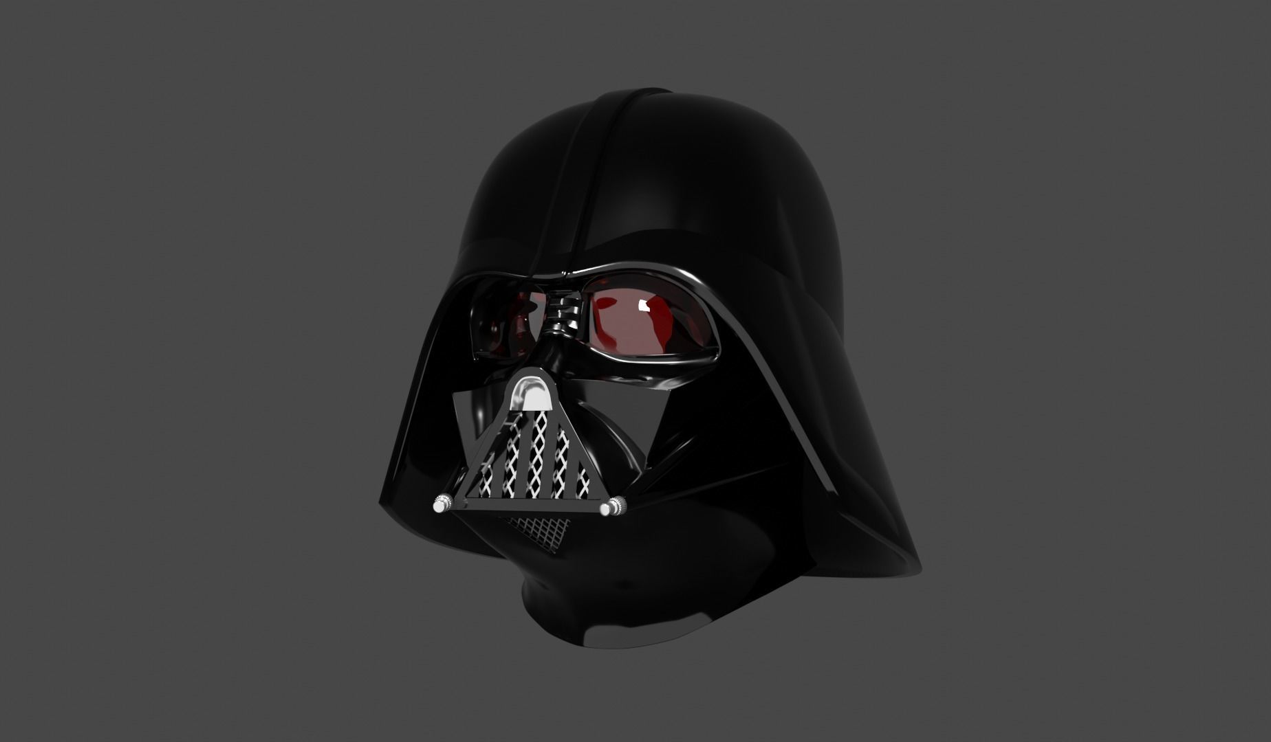 casque inspire DARTH VADER 3D print model_1