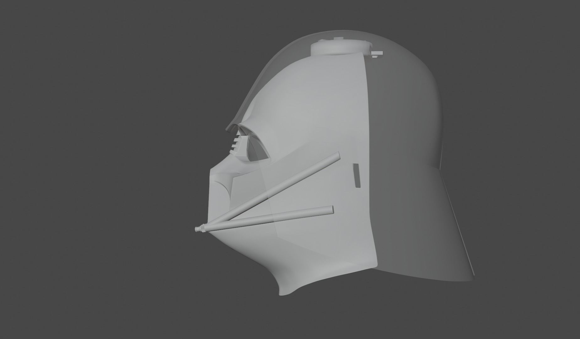 casque inspire DARTH VADER 3D print model_6