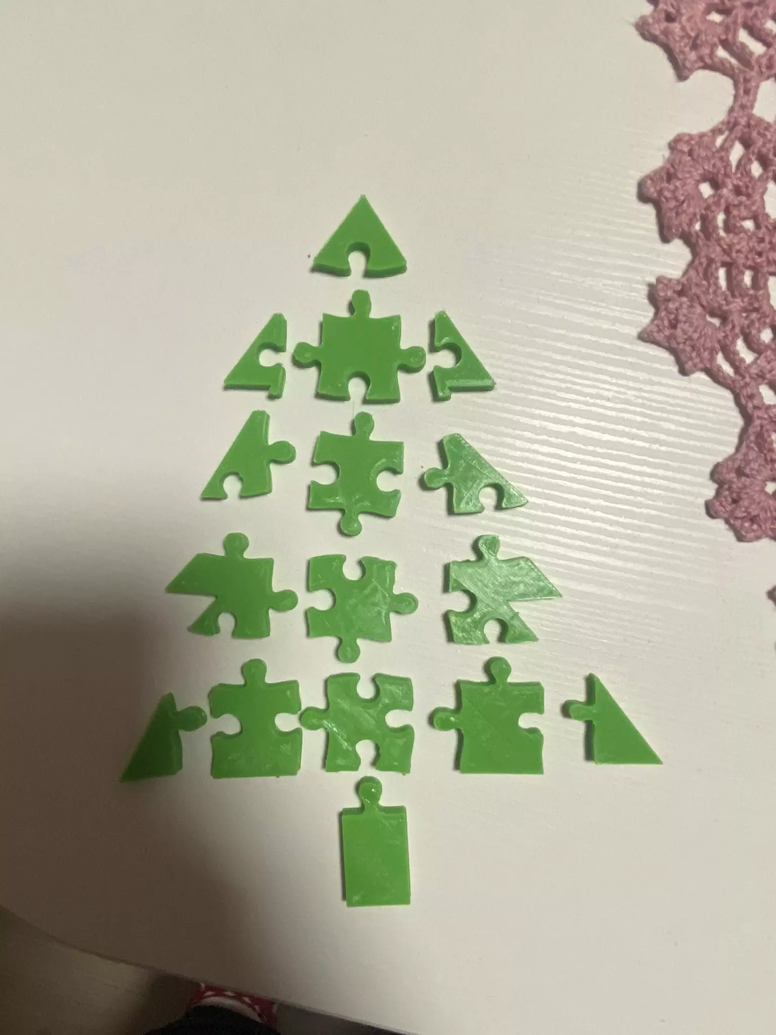 Christmas tree puzzle 3D print model_0