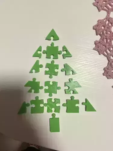 Christmas tree puzzle 3D print model