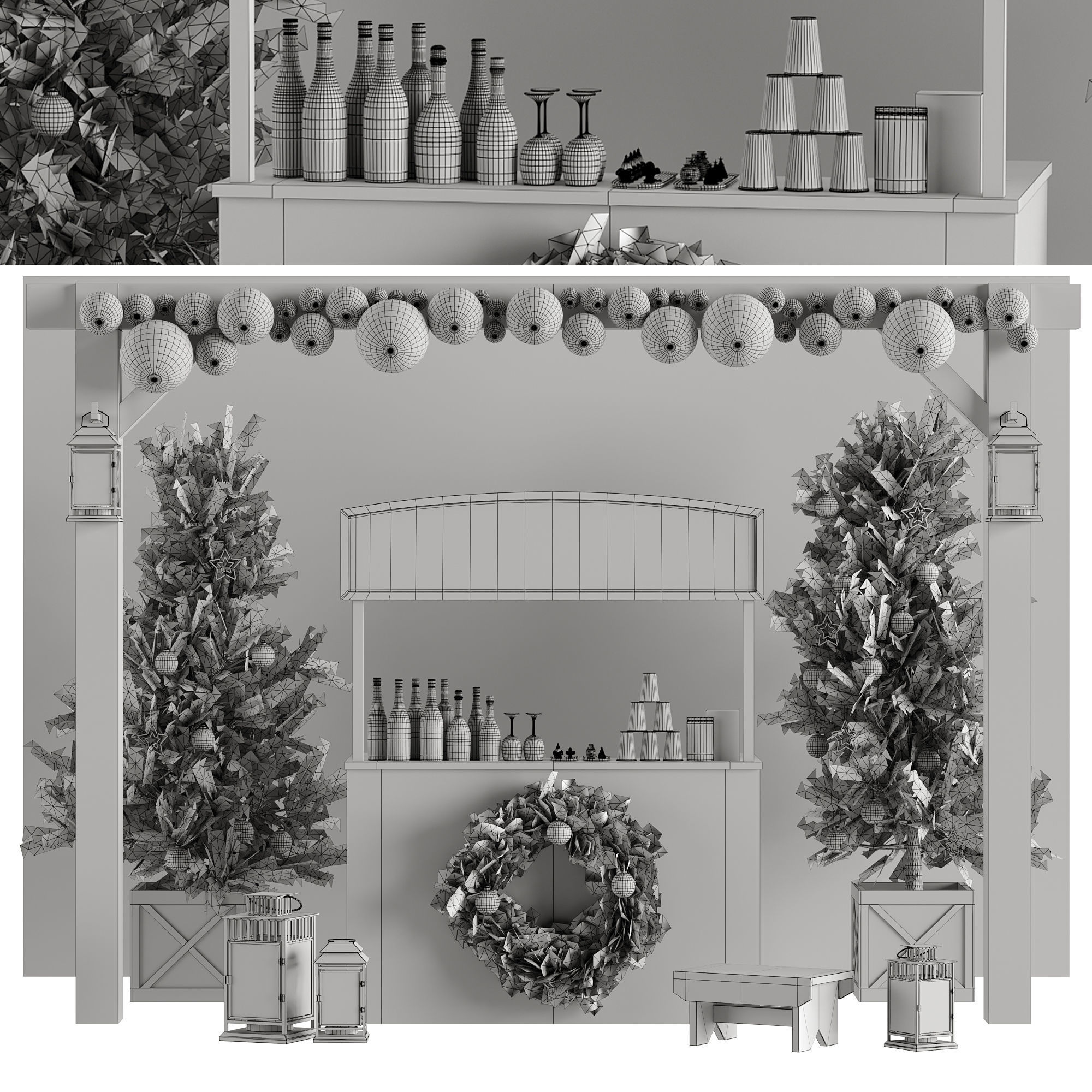 Bar 21 Christmas Bar 3D model_5