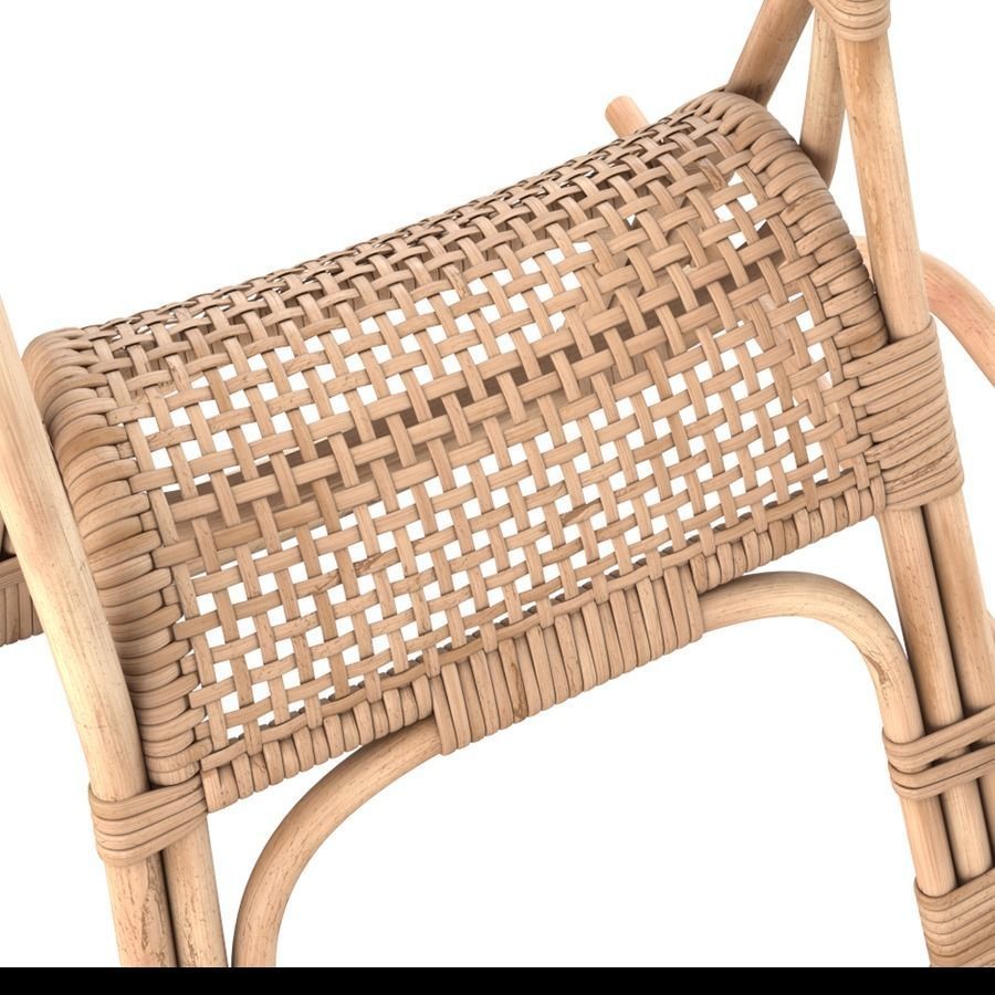 Childrens Rattan Rocking Horse 3D model_2