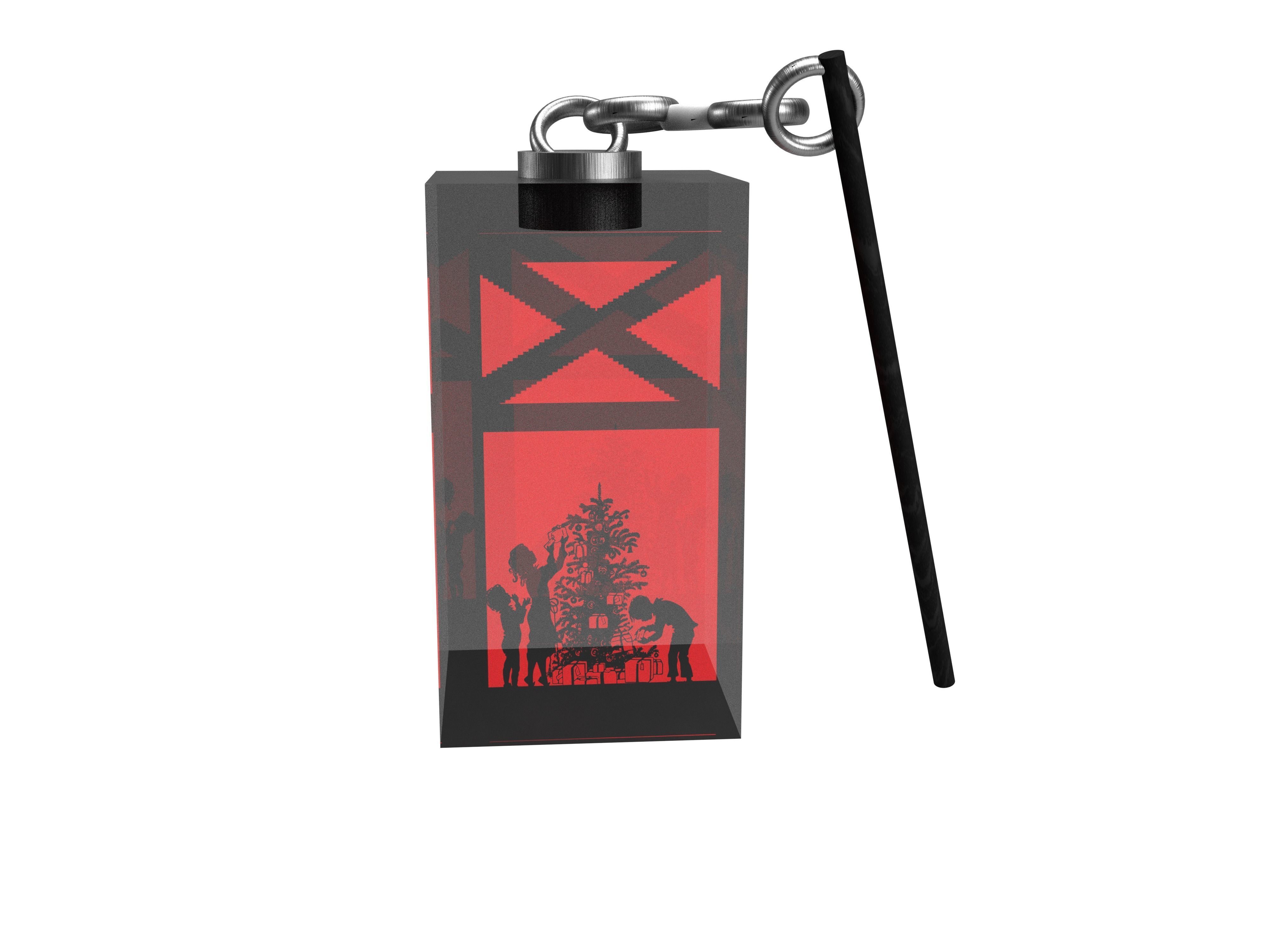 Christmas Lantern 3D model_2