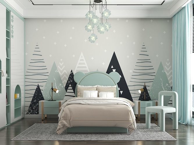 children bedroom-101 3D model