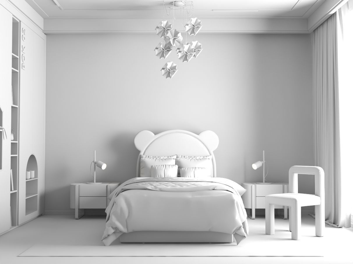 children bedroom-101 3D model | CGTrader