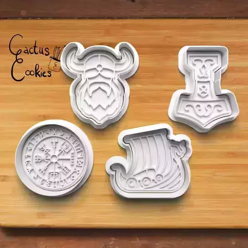 Viking Cookie Cutter Stl File for 3d Printer 0285 3D print model Viking Cookie Cutter Stl File for 3d Printer 0285 3D print model