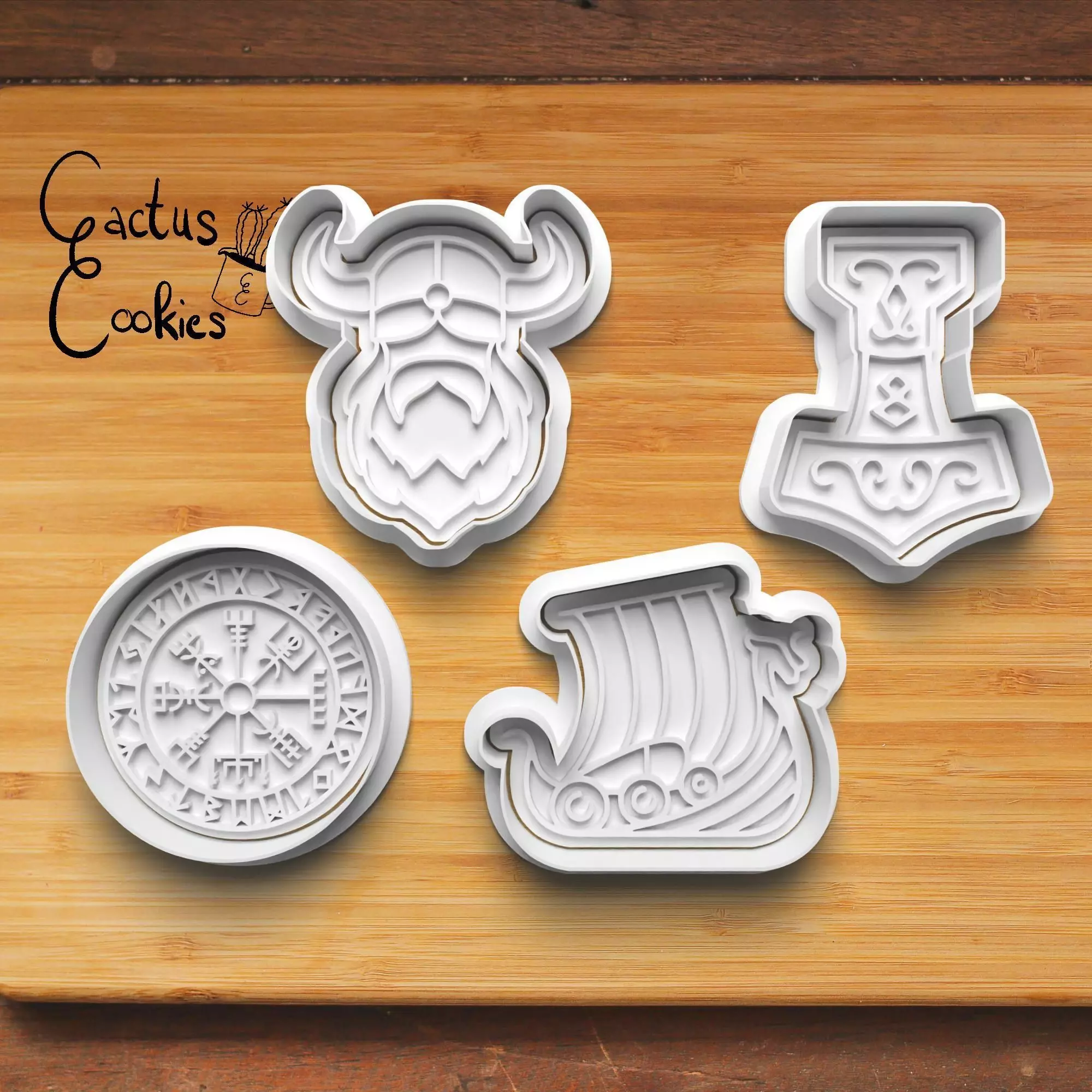 Viking Cookie Cutter Stl File for 3d Printer 0285 3D print model_0