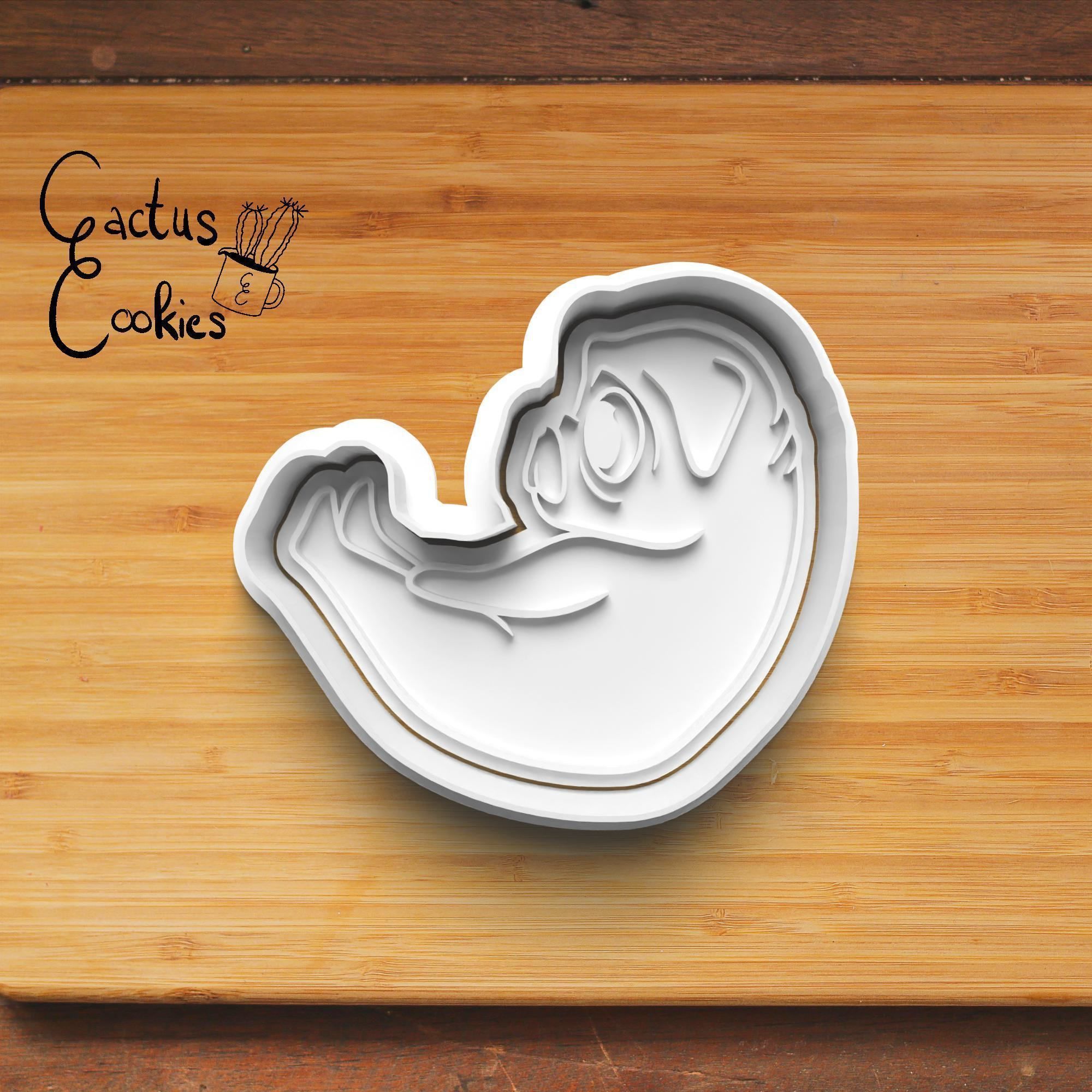 Yoga Pug Cookie Cutter Stl File for 3d Printer 0251 3D print model_5