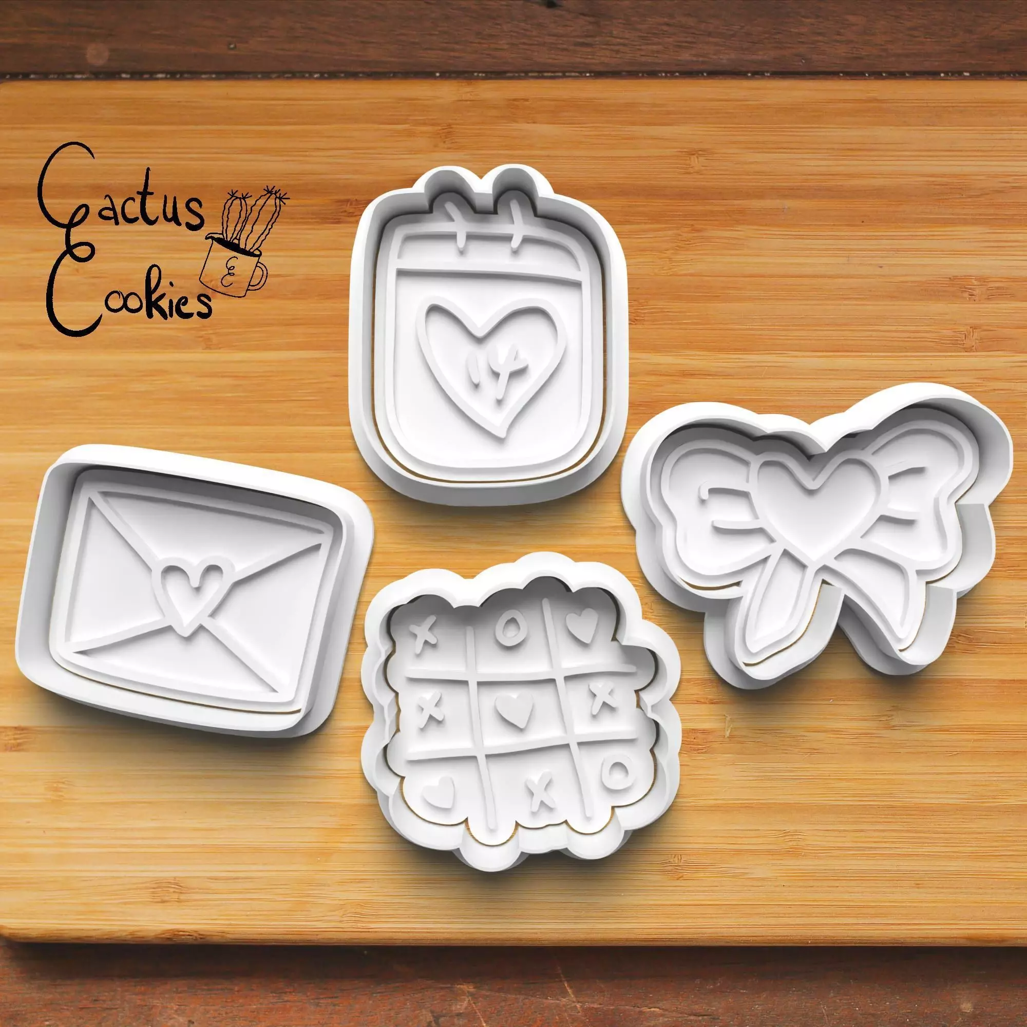 Valentines Day Cookie Cutter Stl File for 3d Printer 0480 3D print model_0