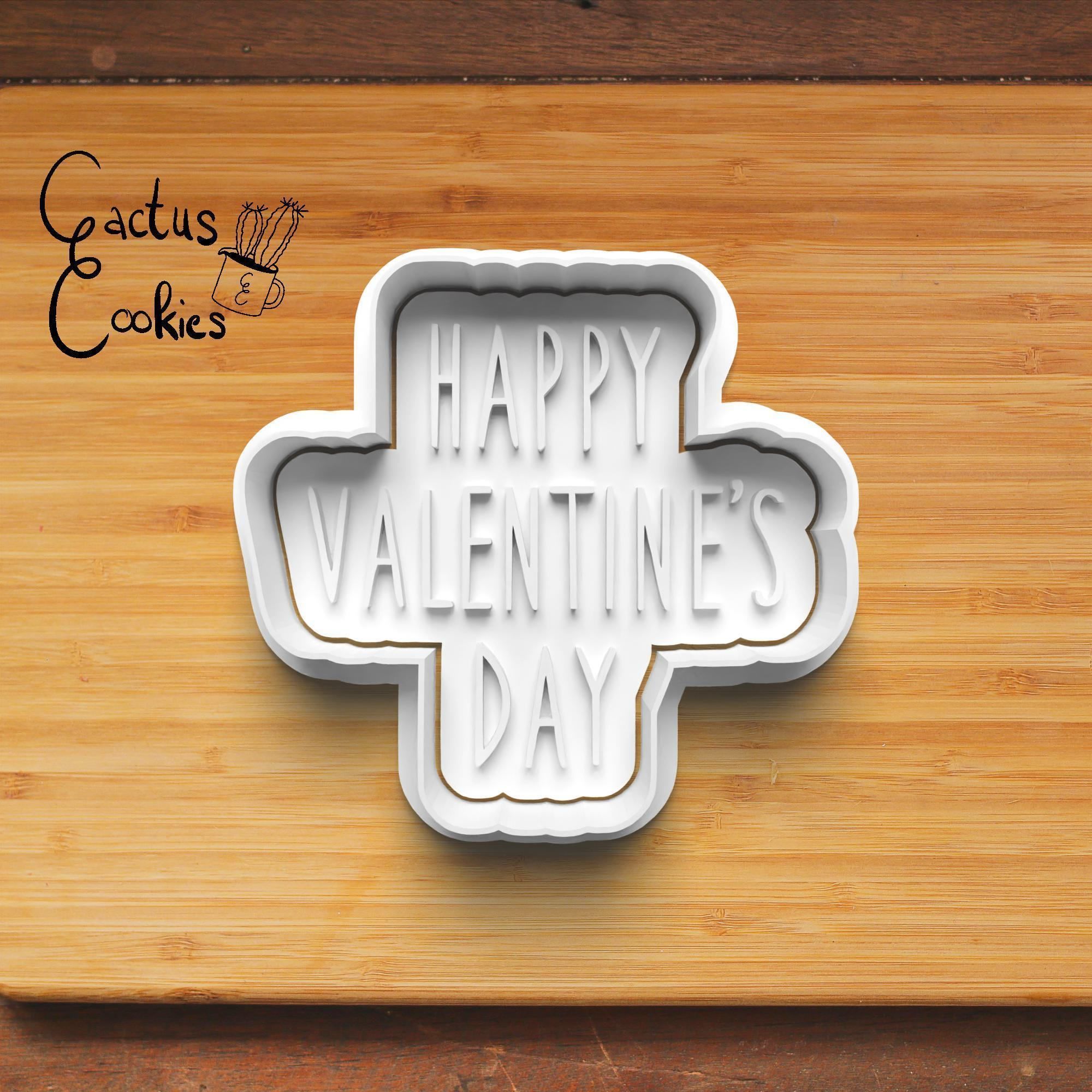 Valentine Slogan Cookie Cutter Stl File for 3d Printer 0253 3D print model_2
