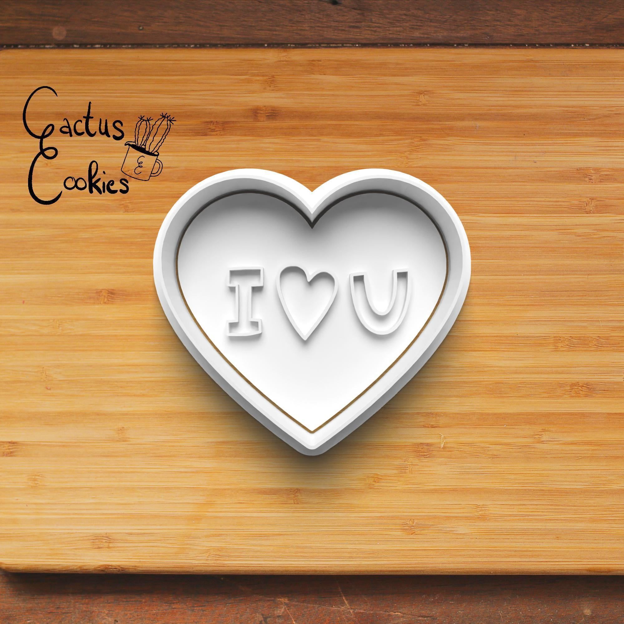 Valentine Slogan Cookie Cutter Stl File for 3d Printer 0253 3D print model_3